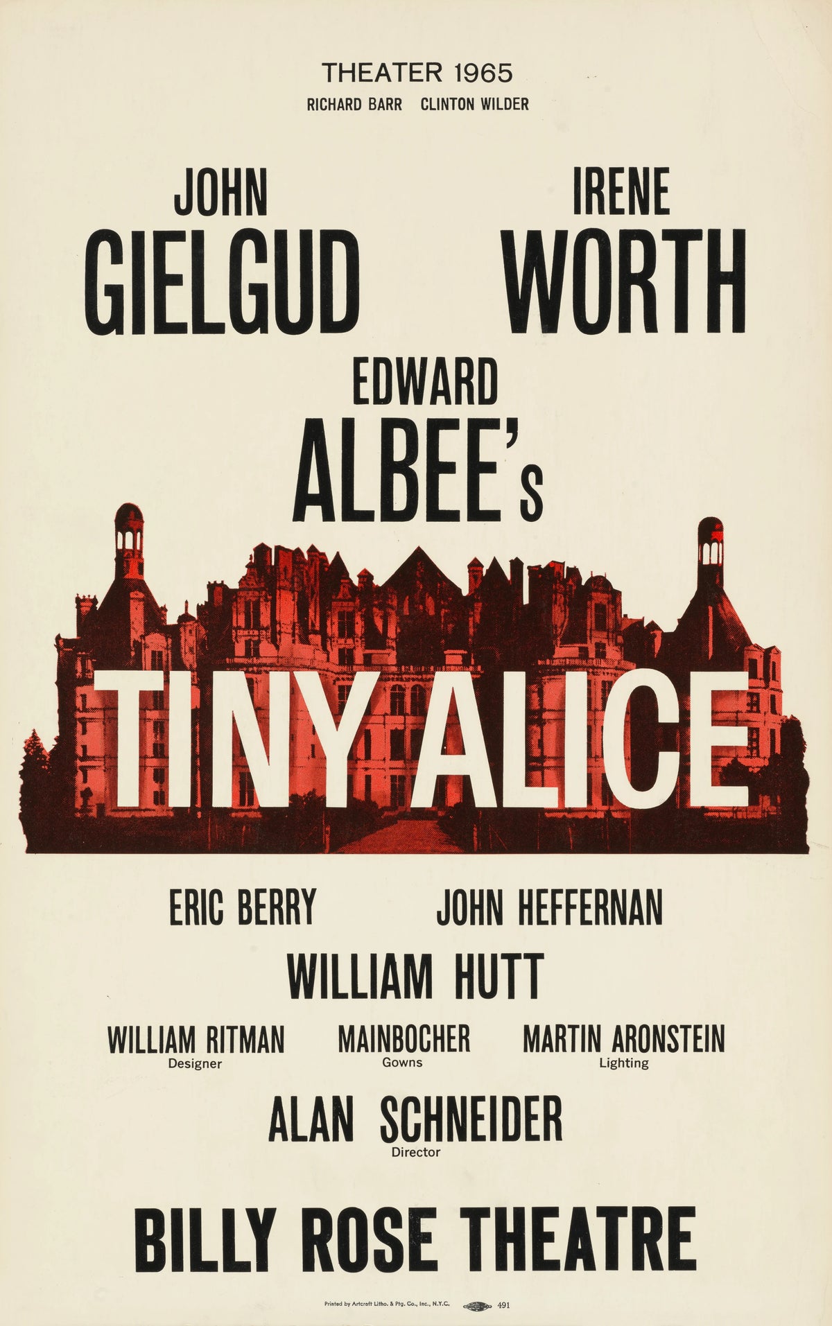 Artcraft Lithograph - Tiny Alice (1964)