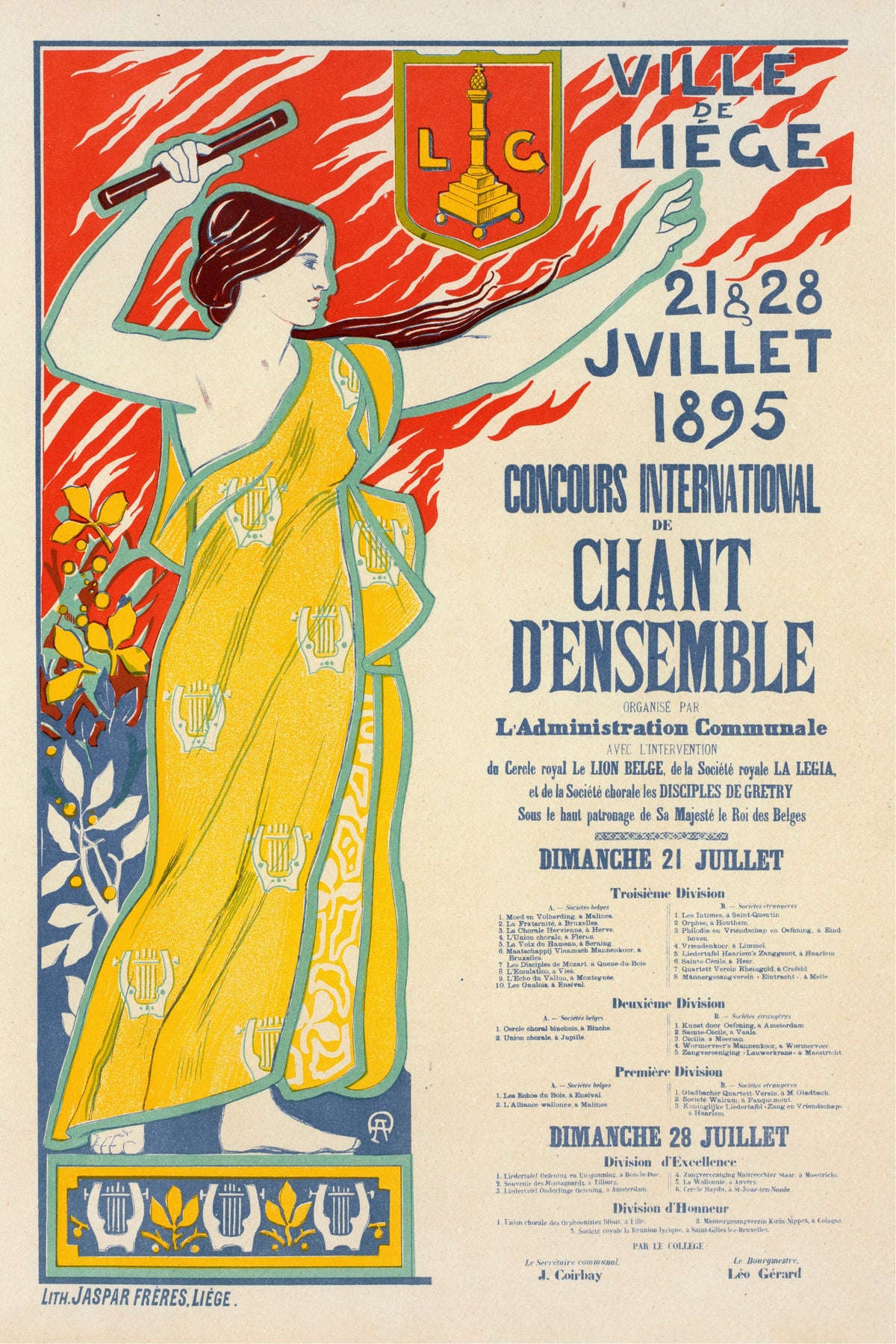 Auguste Donnay - Concours International De Chant D'ensemble (1897)