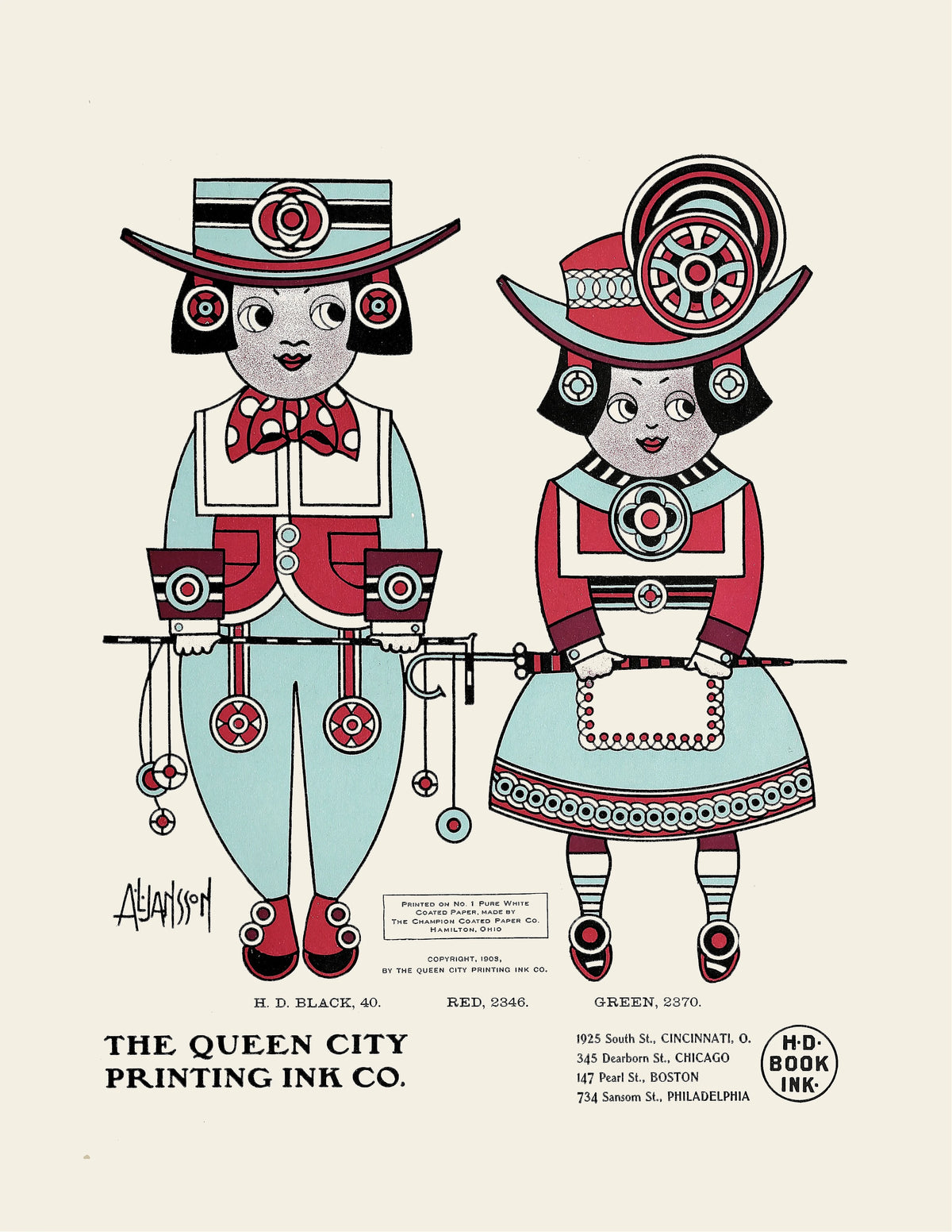 Augustus Jansson - Queen City Ink, Ad. 04 (1890-1913)