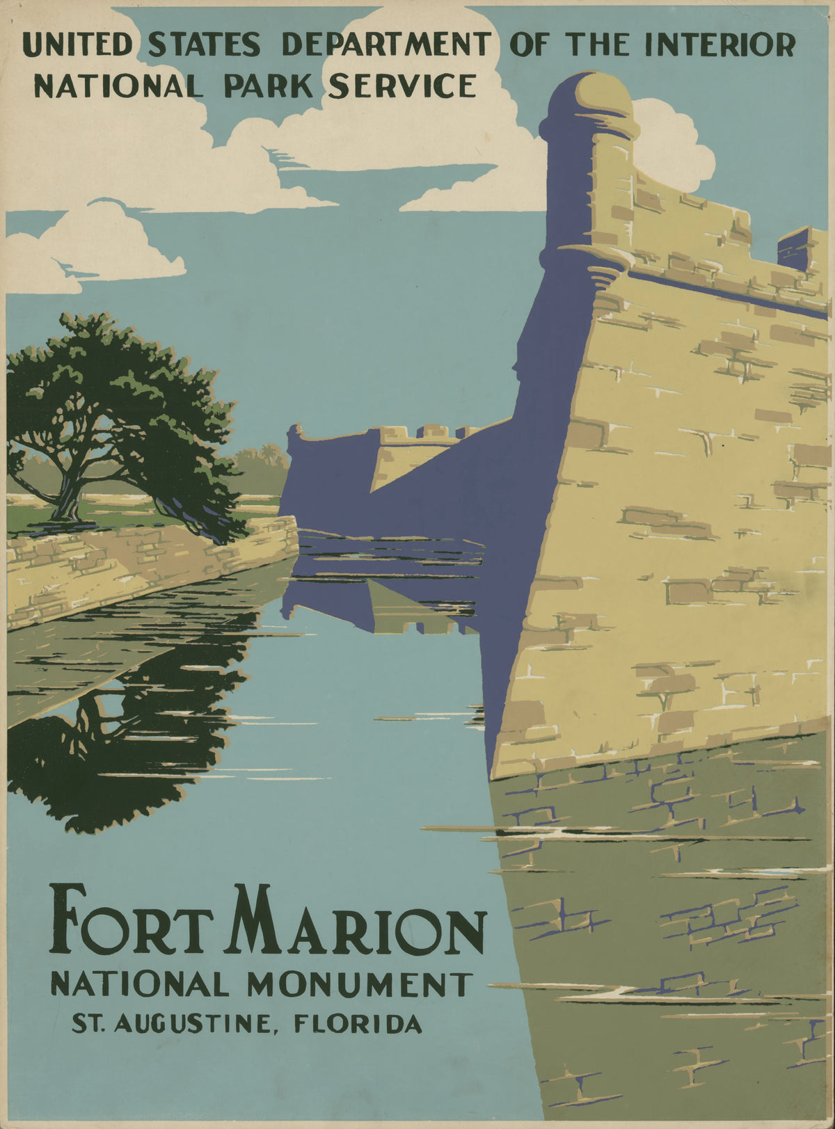 Chester Don Powell - Fort Marion National Monument, St. Augustine, Florida (1938)