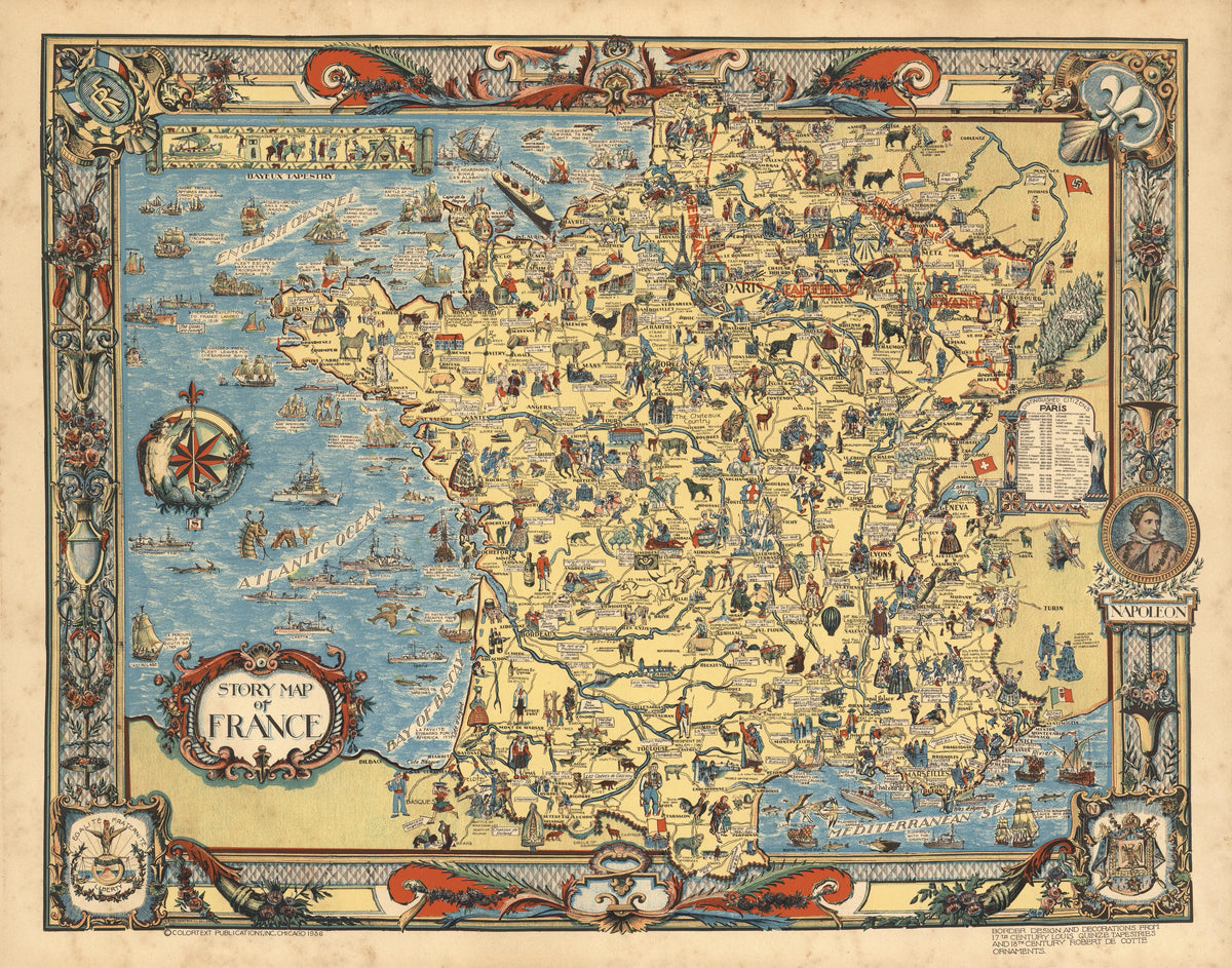 Colortext Publications - Story map of France (1936)
