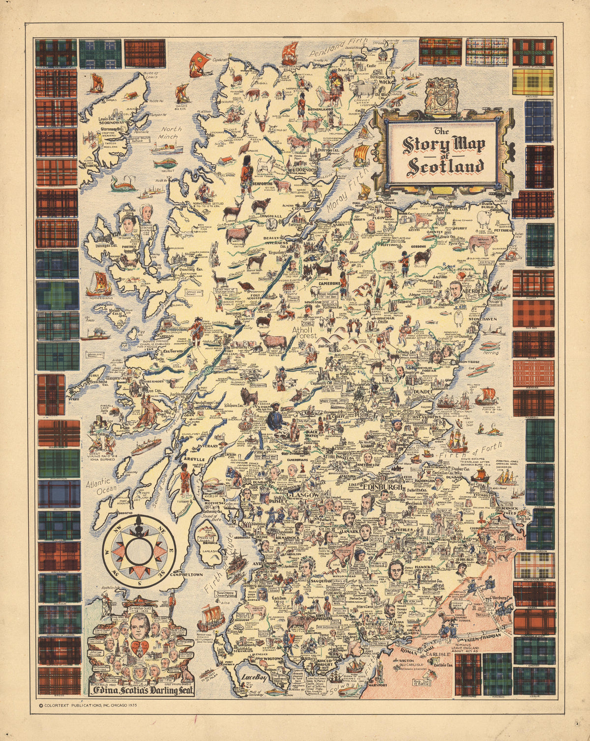 Colortext Publications - Story Map of Scotland (1935)