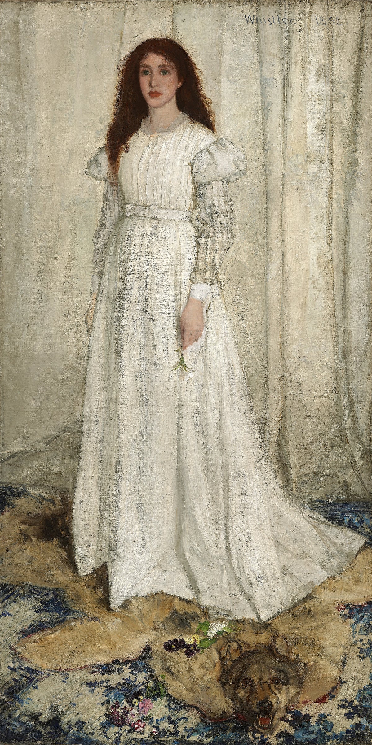 James Abbott McNeill Whistler - Symphony in White,No. 1 - The White Girl (1862)