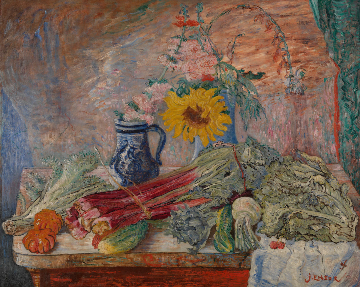 James Ensor - Flowers and Vegetables (1896)
