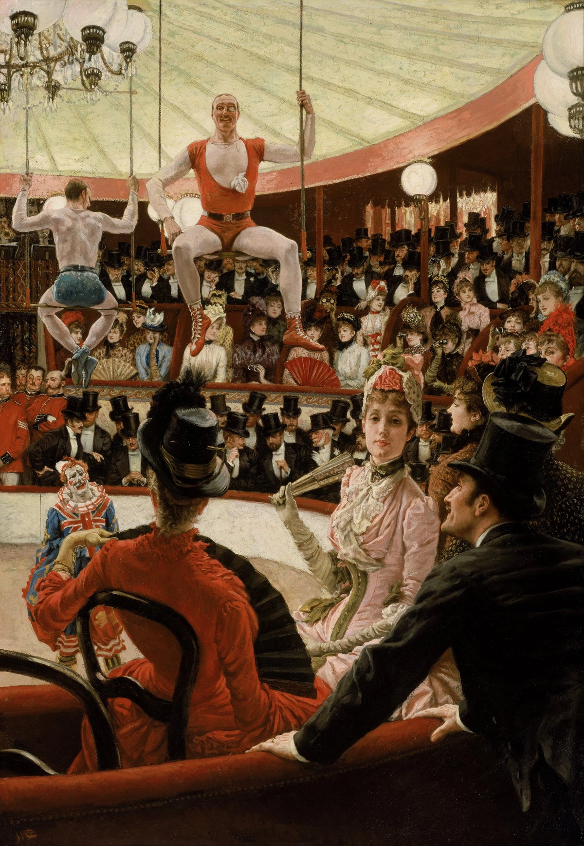 James Tissot - Women Of Paris- The Circus Lover (1885)