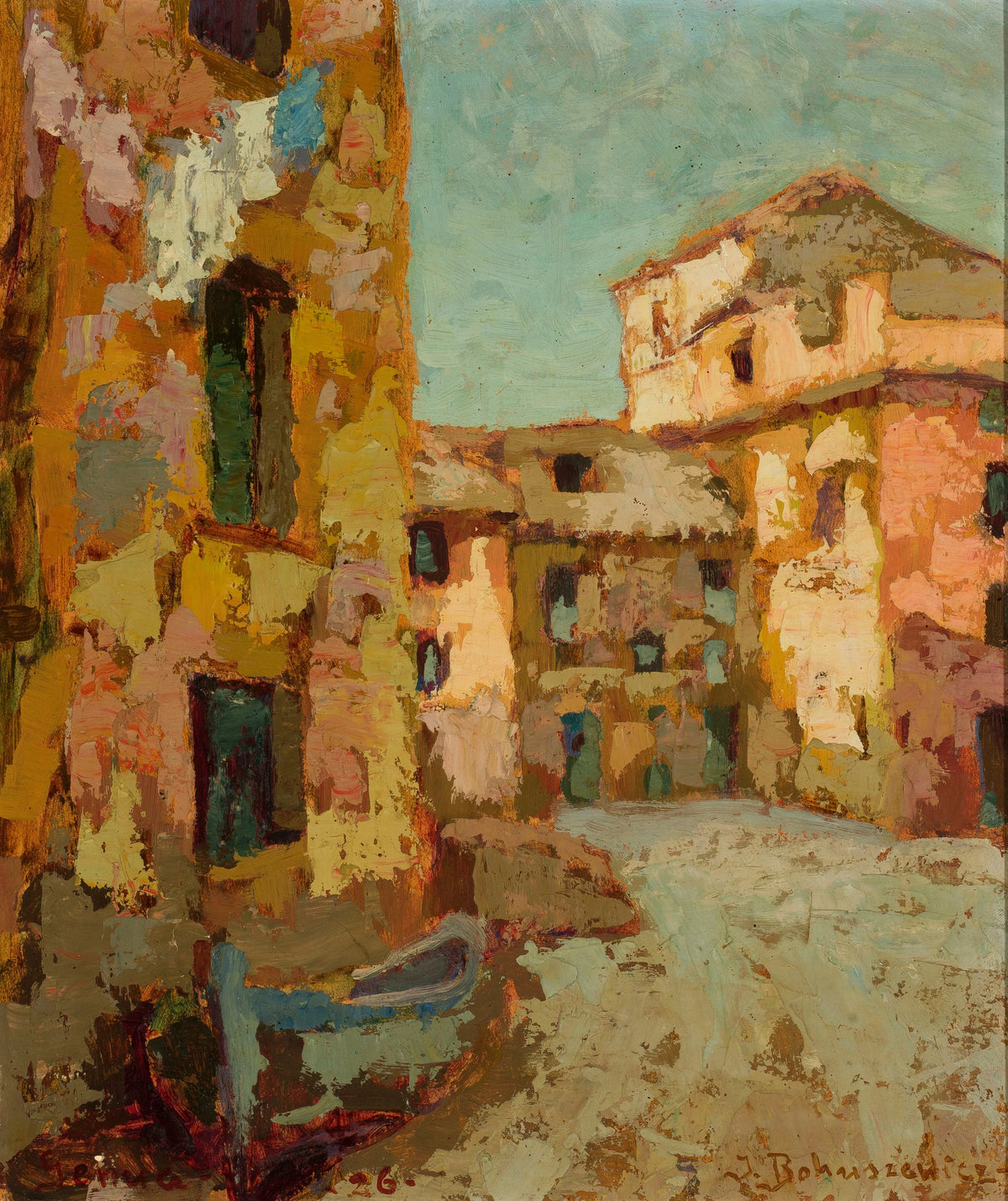 Jan Bohuszewicz - Old houses in Boccadasse (1926)