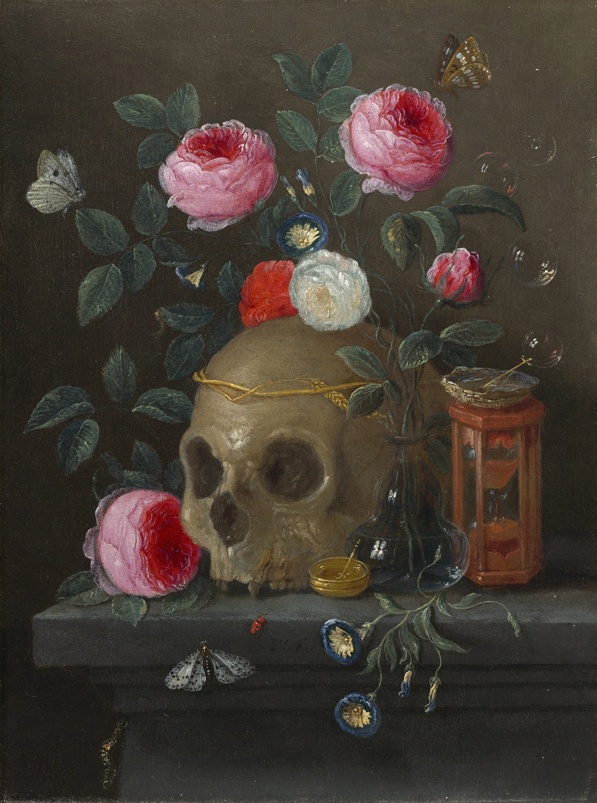Jan van Kessel the Elder - Vanitas Still Life (circa 1665-1670)