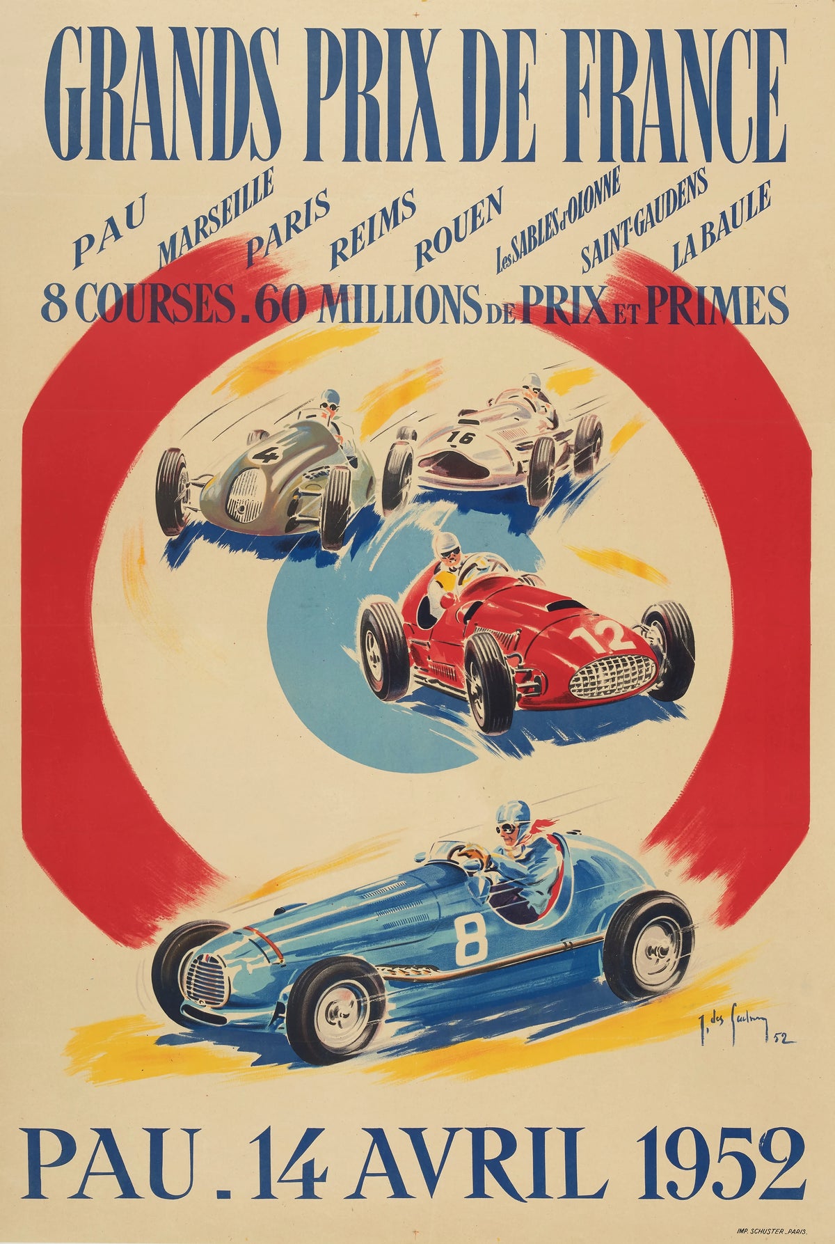 Jean Des Gachons - Grands Prix de France (1952)