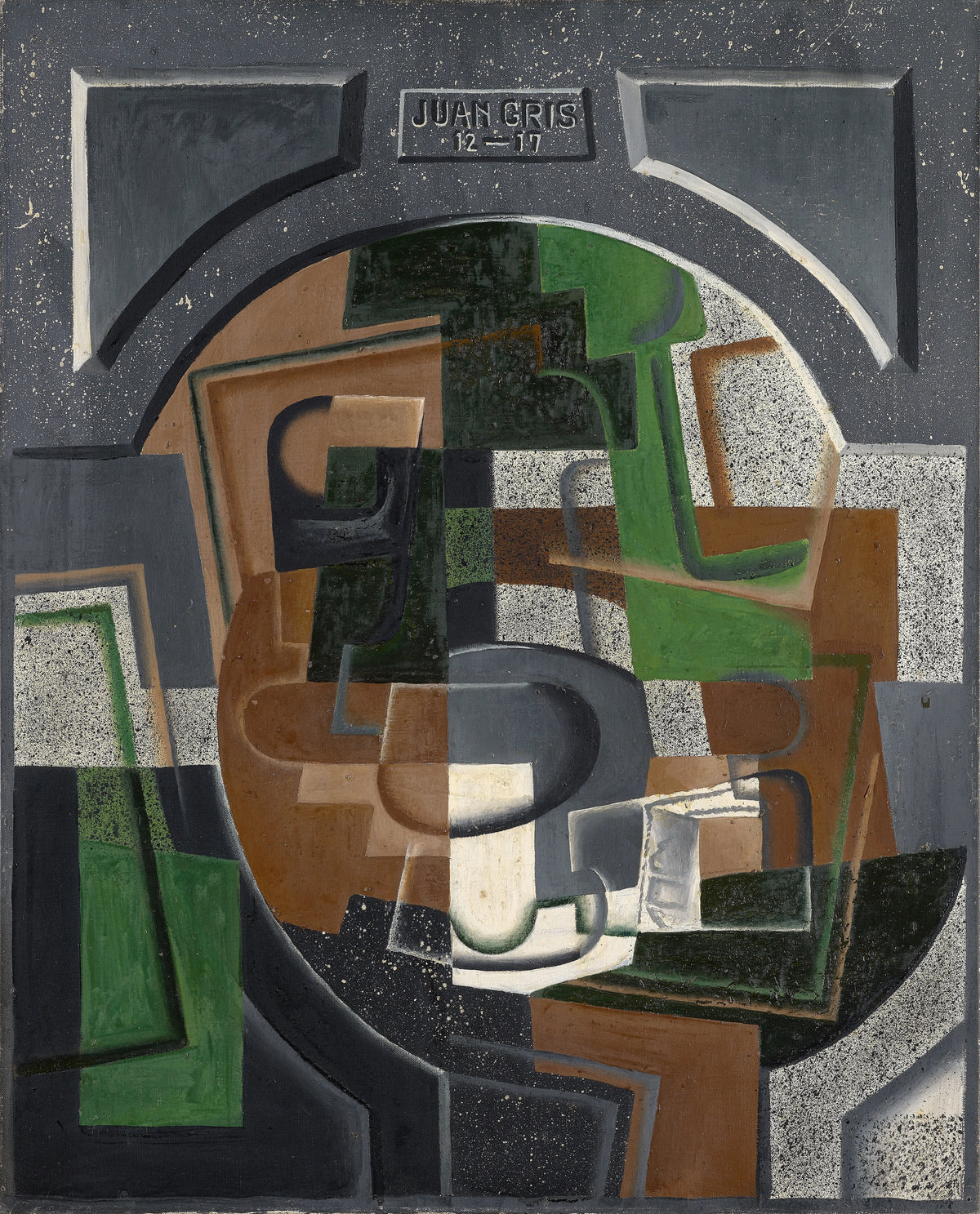 Juan Gris - Still life with blackboard (1917)