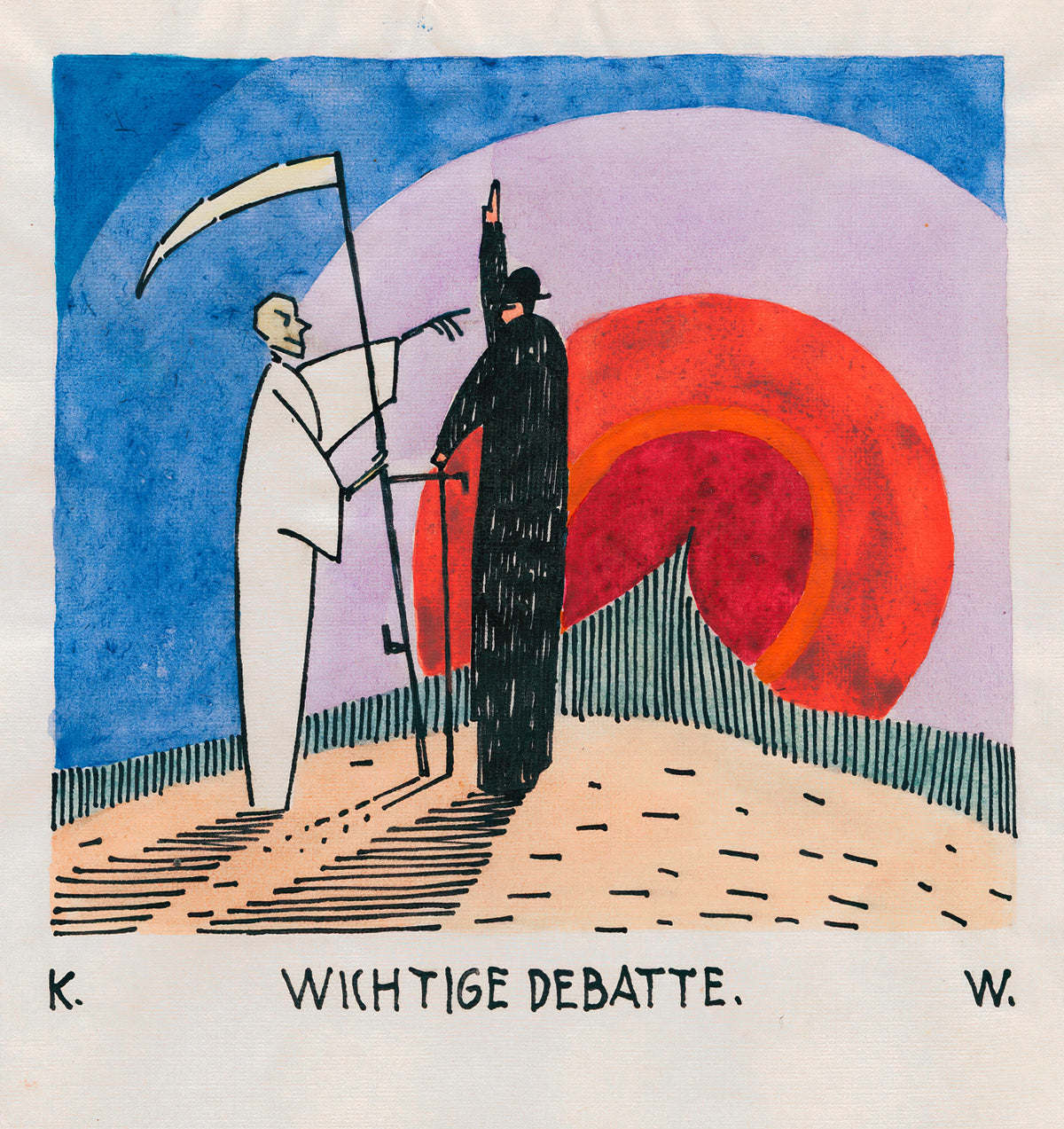 Karl Wiener - Wichtige Debatte (around 1922)
