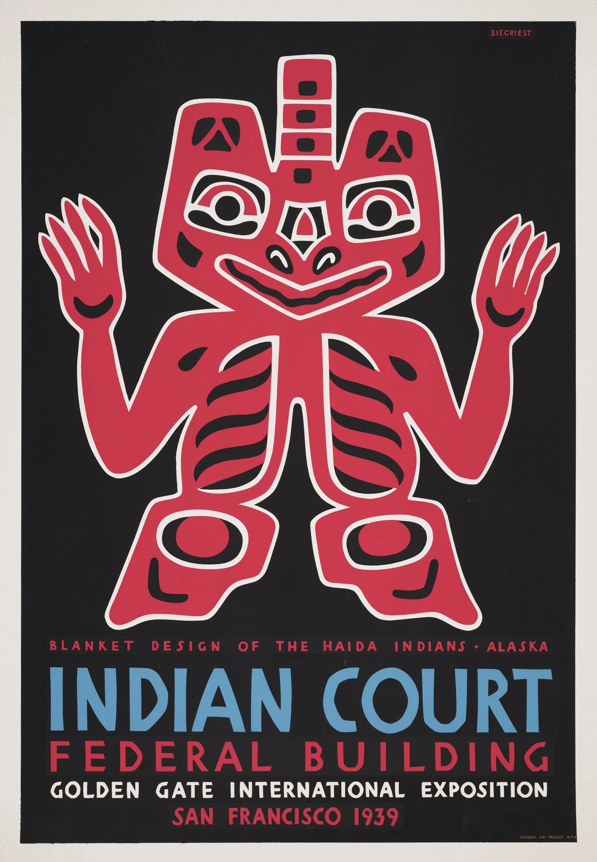 Louis Siegriest - Blanket design of the Haida Indians, Alaska (1939)