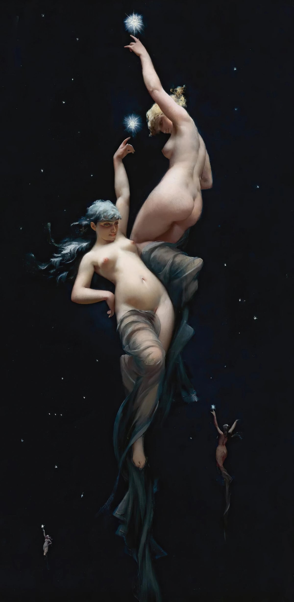 Luis Ricardo Falero - Moonlit beauties