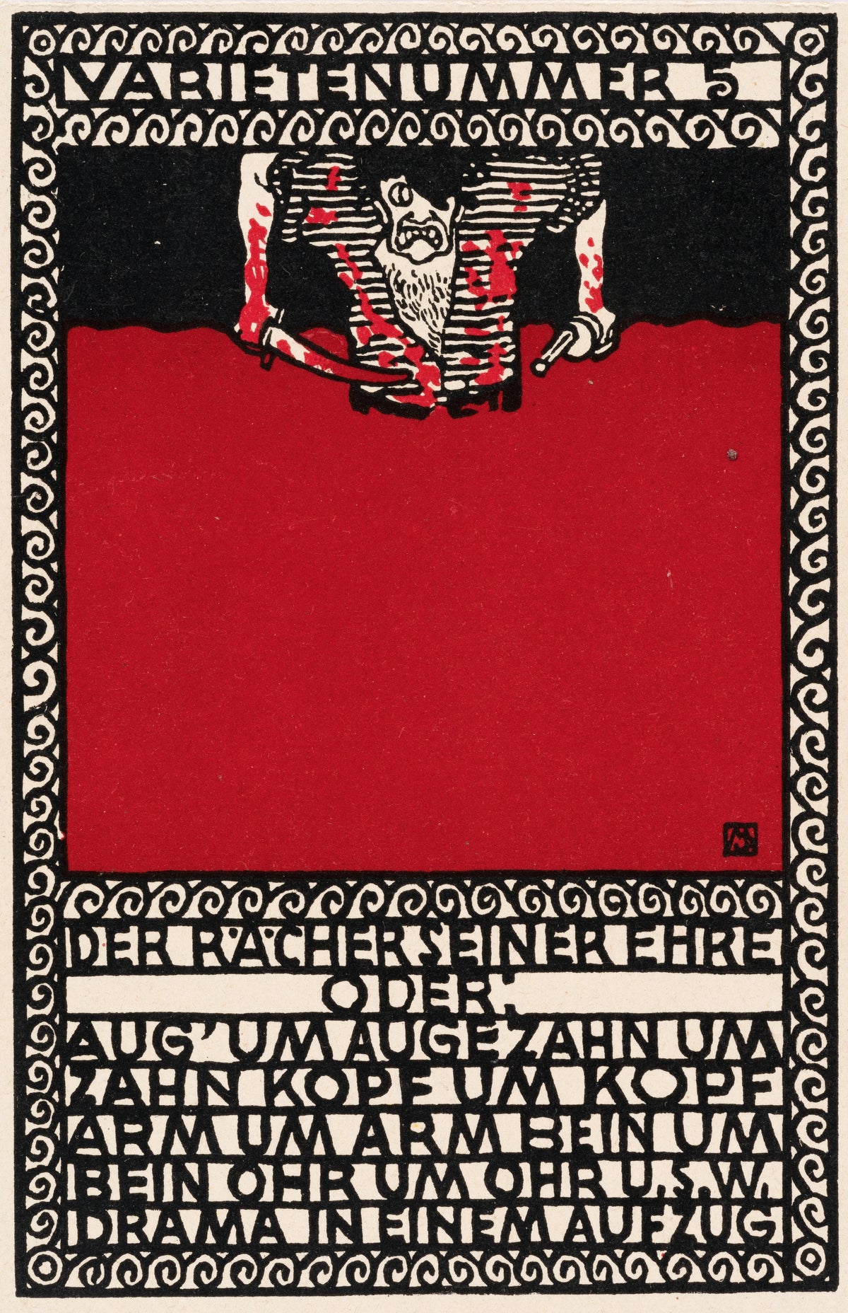 Moriz Jung - Nr. 87 'Varieténummer 5 Der Rächer seiner Ehre. Drama in einem Aufzug' (1907)