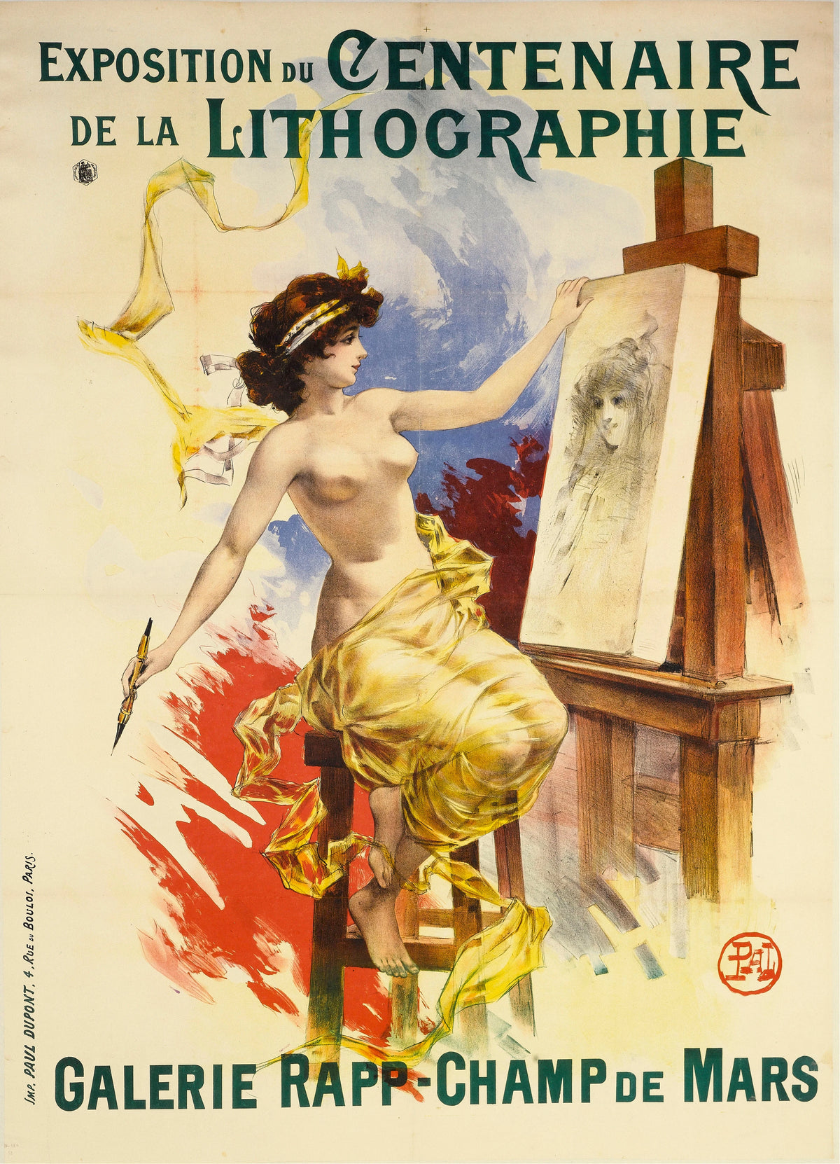 Pal (Jean de Paleologue) - Exposition Du Centenaire, De La Lithographie Galerie Rapp- Champ De Mars (1895)