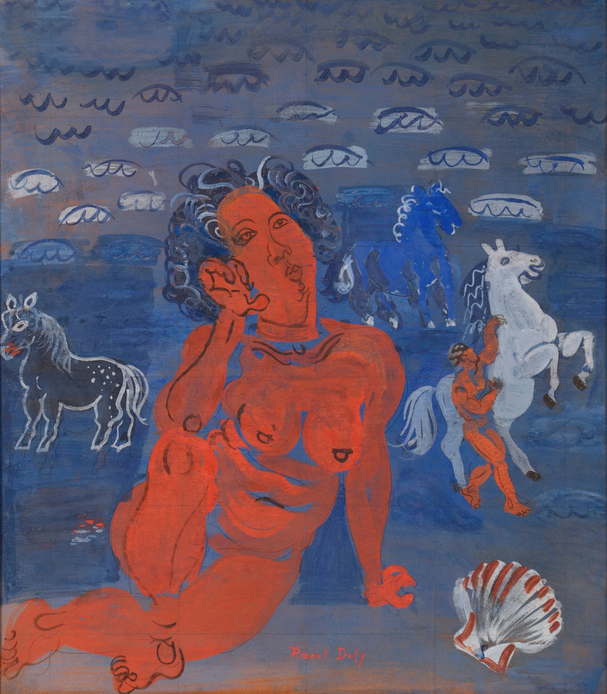 Raoul Dufy - Amphitrite et chevaux marins (1925)