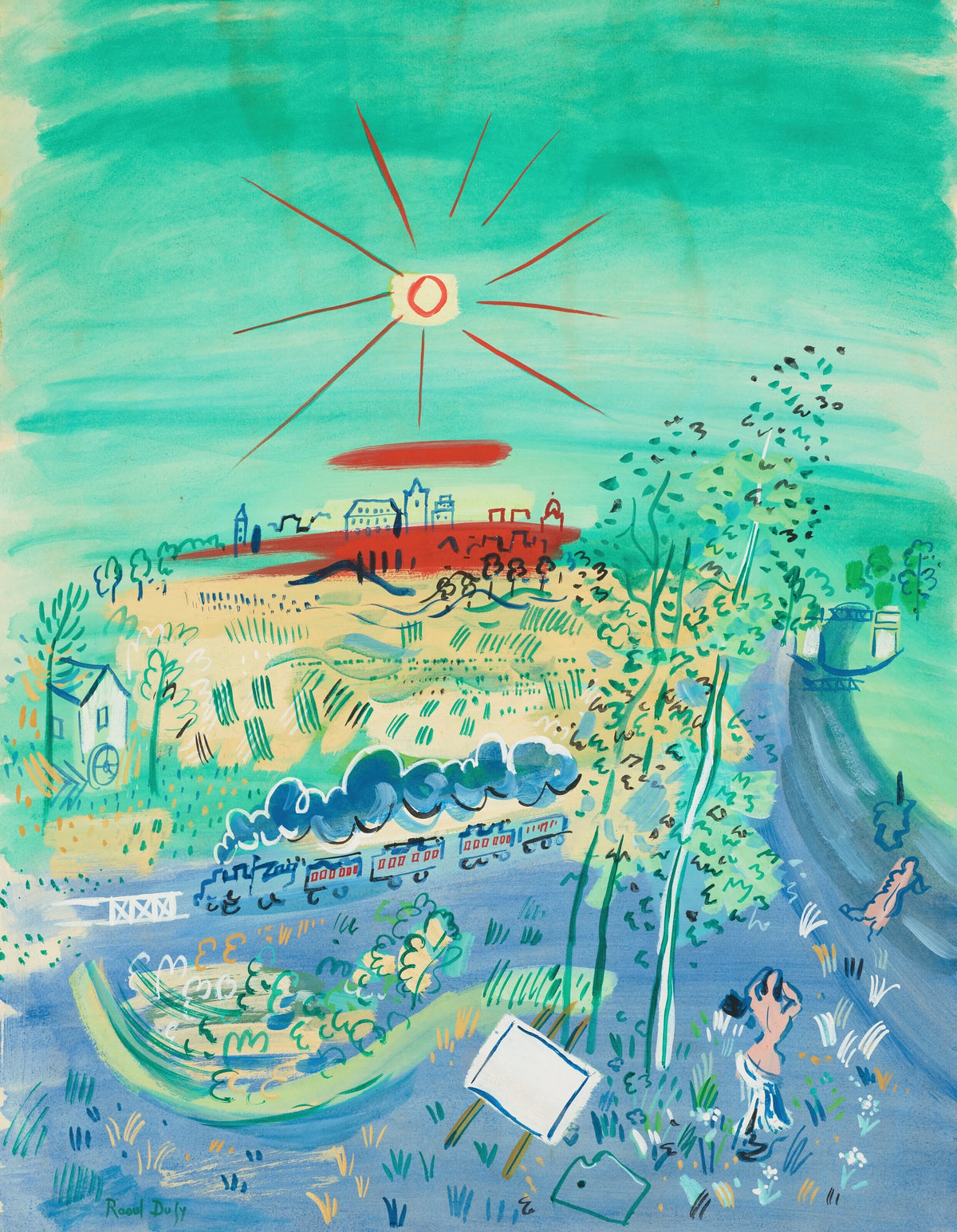 Raoul Dufy - Le train bleu (1935)