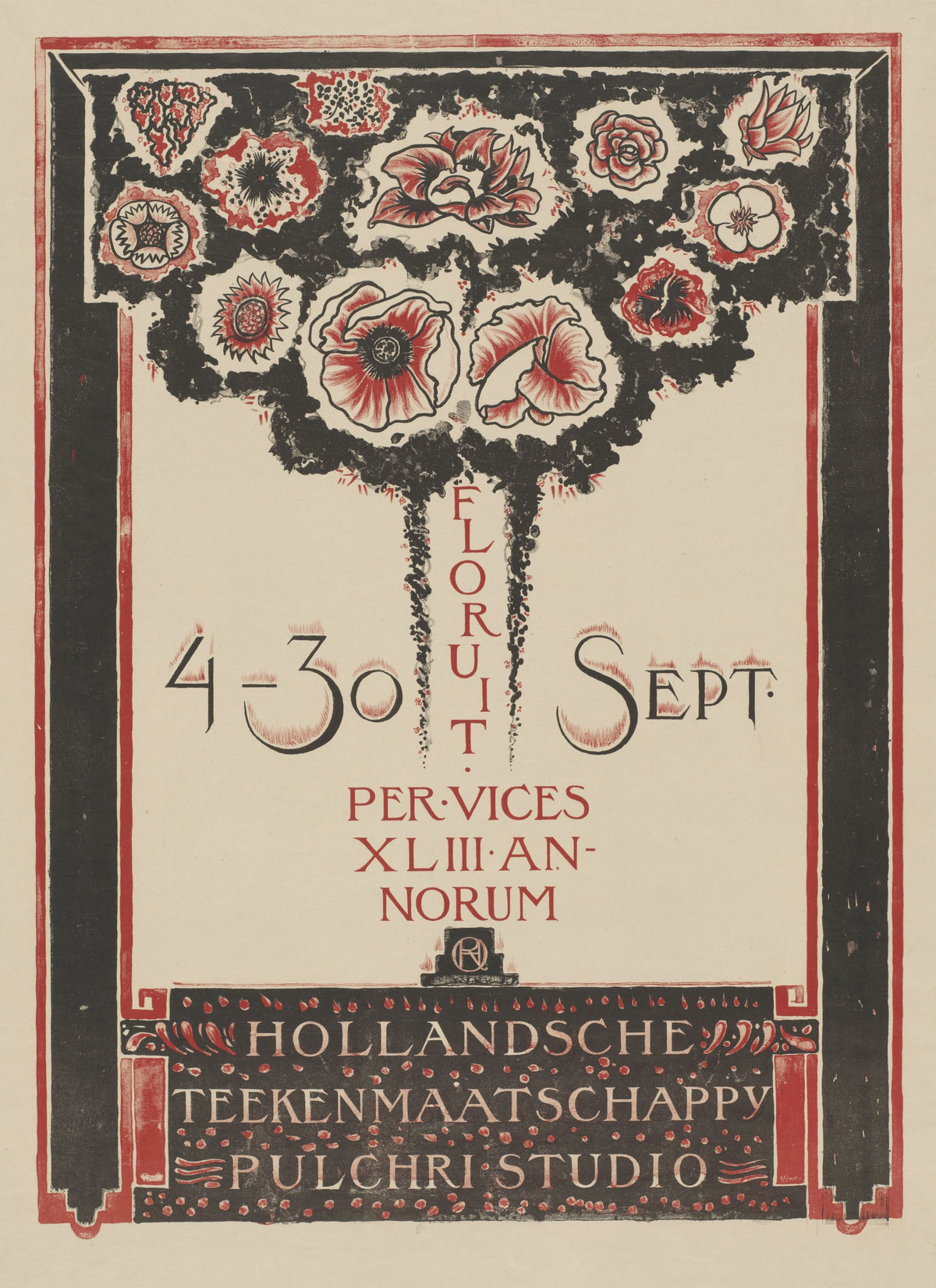 Richard Nicolaüs Roland Holst - Hollandsche Teekenmaatschappij Pulchri Studio 4-30 Sept (1918)