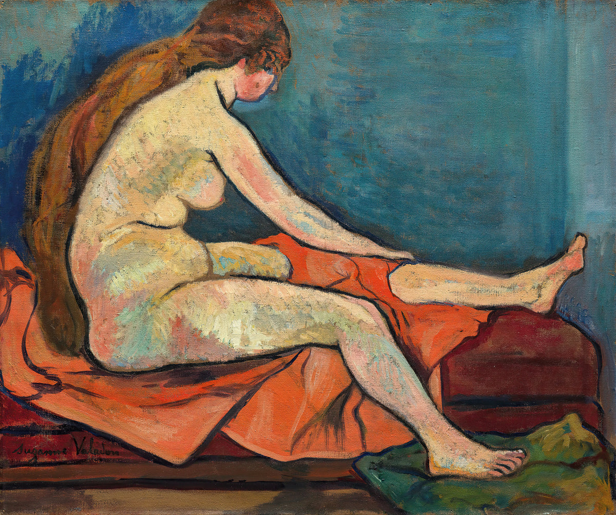 Suzanne Valadon - Nu assis de profil (1917)