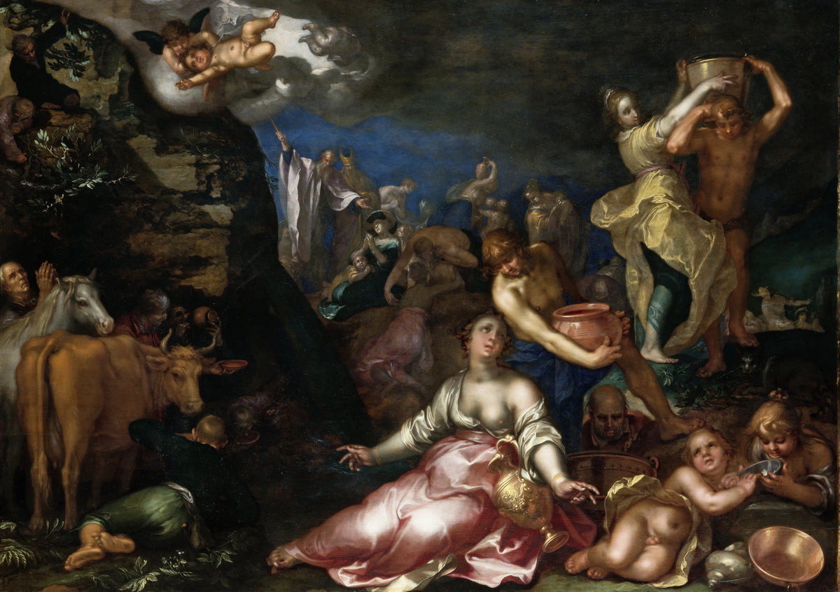 Abraham Bloemaert - Moses Striking the Rock (1611)
