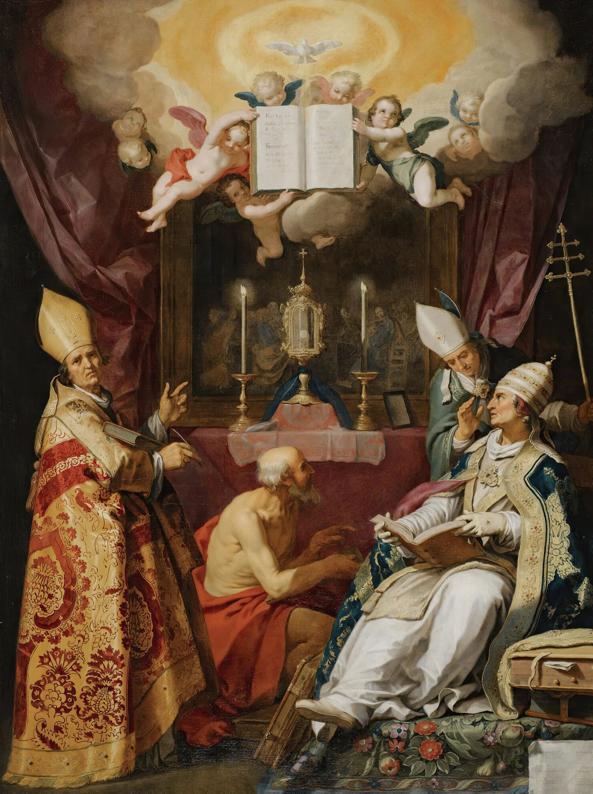 Abraham Bloemaert - The Four Fathers Of The Latin Church (1632)
