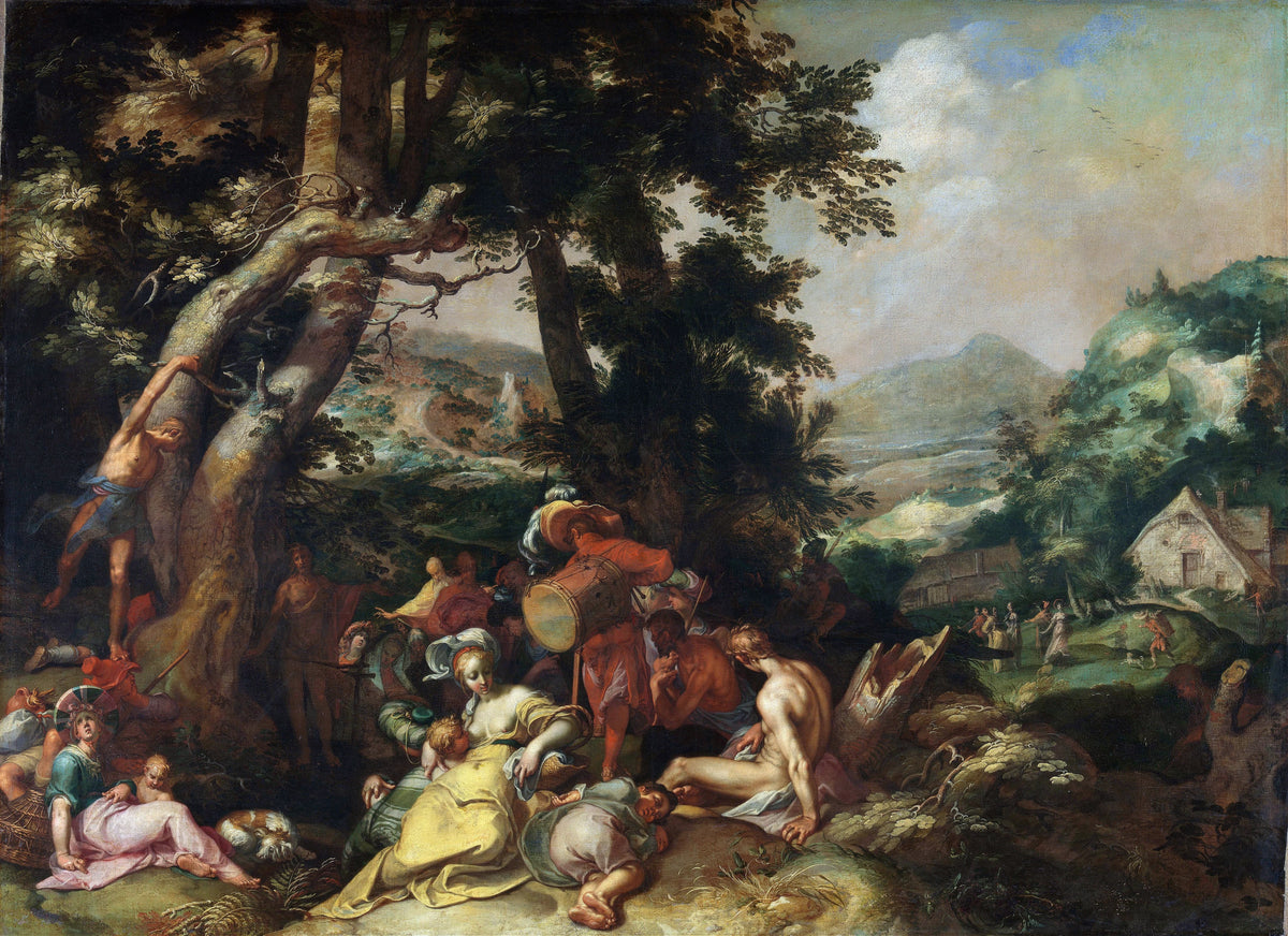 Abraham Bloemaert - The Preaching of Saint John the Baptist (1590-1610)