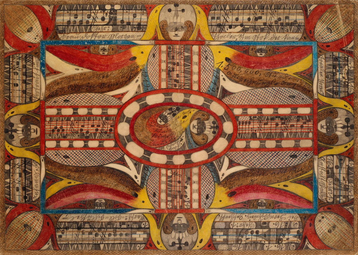Adolf Wölfli - Der Wili=See=Zohrn=Wald, in Amerika und Krohn=Prinzessinn, Wiegalinda, von Waldau=Feld,=Skt. Adolf=Hoof (1919)