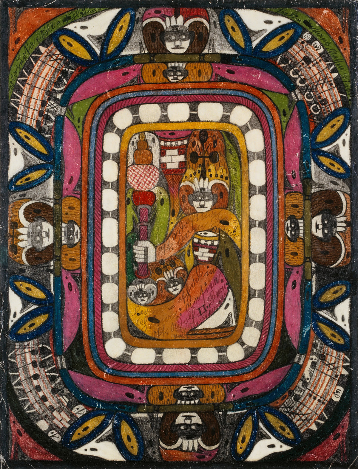 Adolf Wölfli - Skt. Adolfina vom Chamäleohn=Thal in China; Aasien (1919)