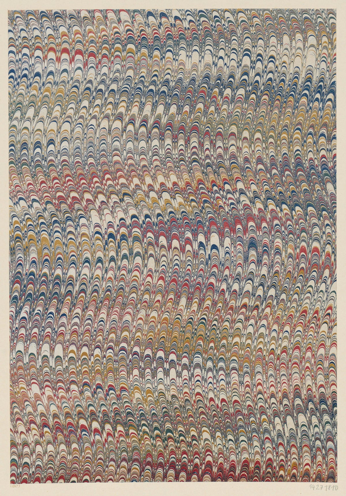 Aktiengesellschaft für Buntpapier u. Leimfabrikation (Aschaffenburg) - Kammmarmorpapier