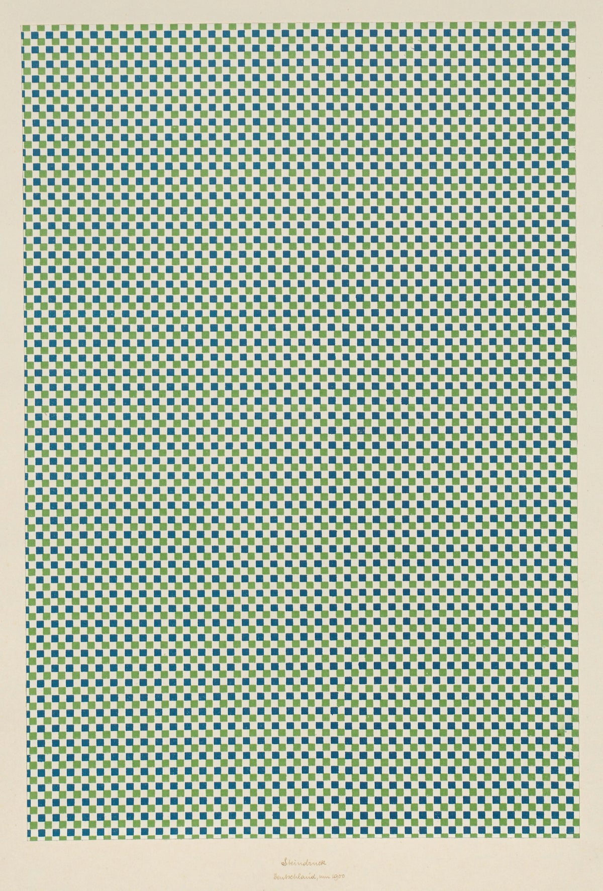 Aktiengesellschaft für Buntpapier u. Leimfabrikation (Aschaffenburg) - Lithografiertes Papier (Schachbrettmuster) (1900)