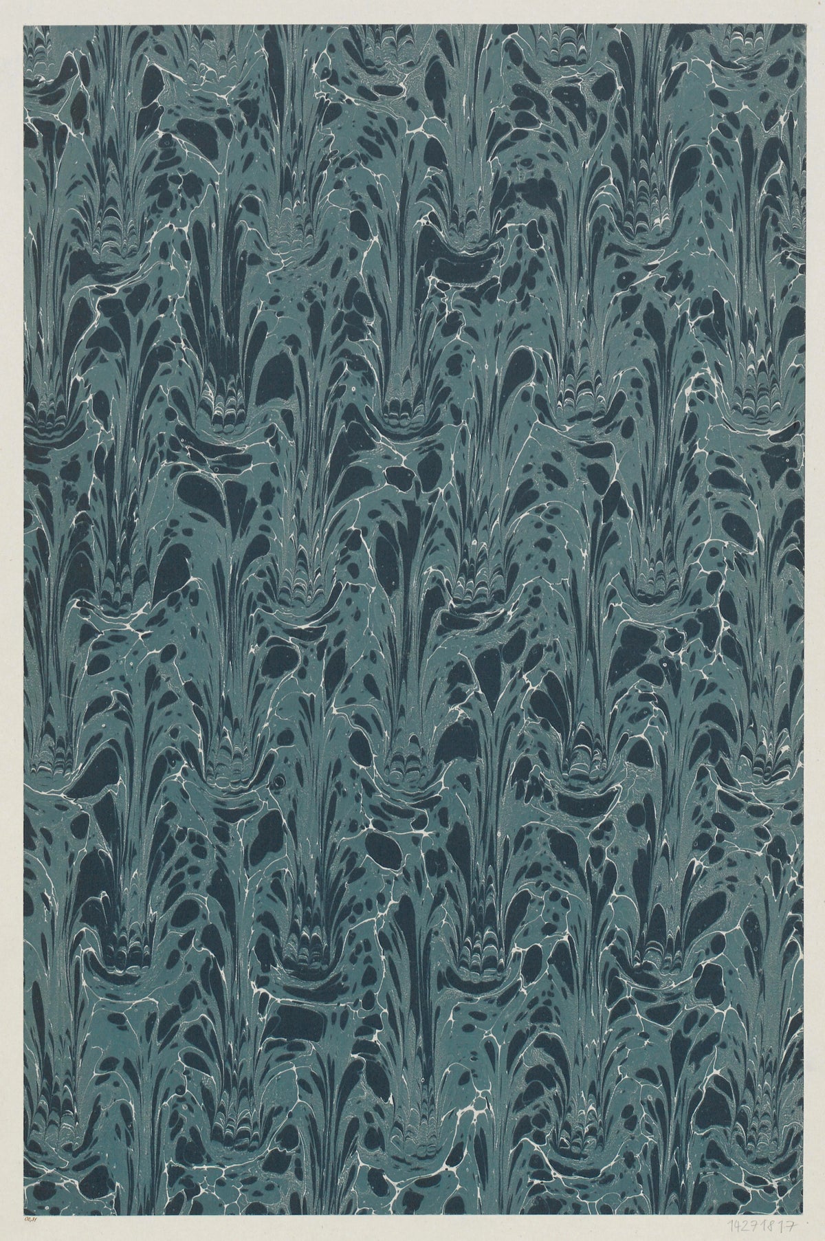 Aktiengesellschaft für Buntpapier u. Leimfabrikation (Aschaffenburg) - Marmorpapier (1890)