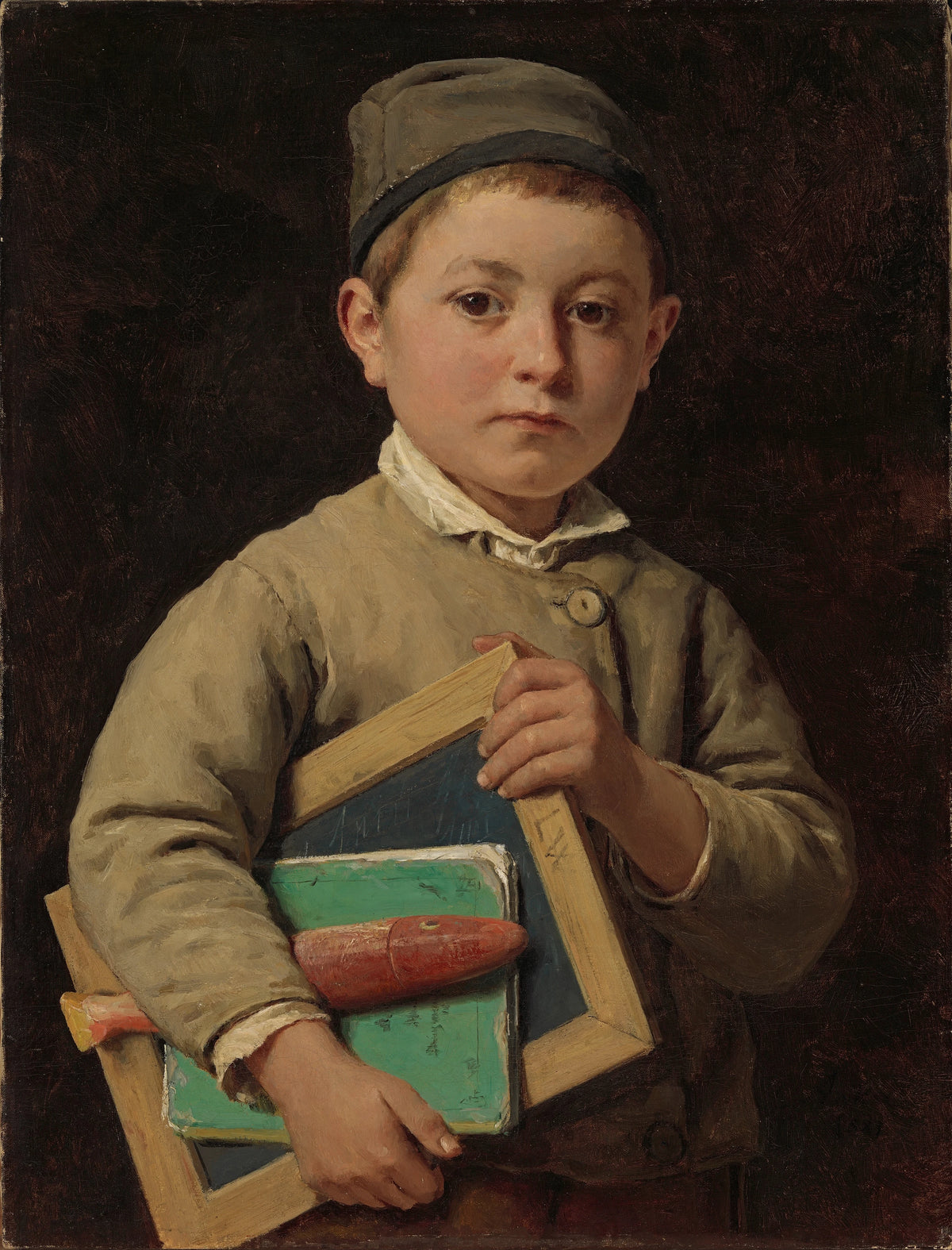 Albert Anker - Schoolboy (1881)