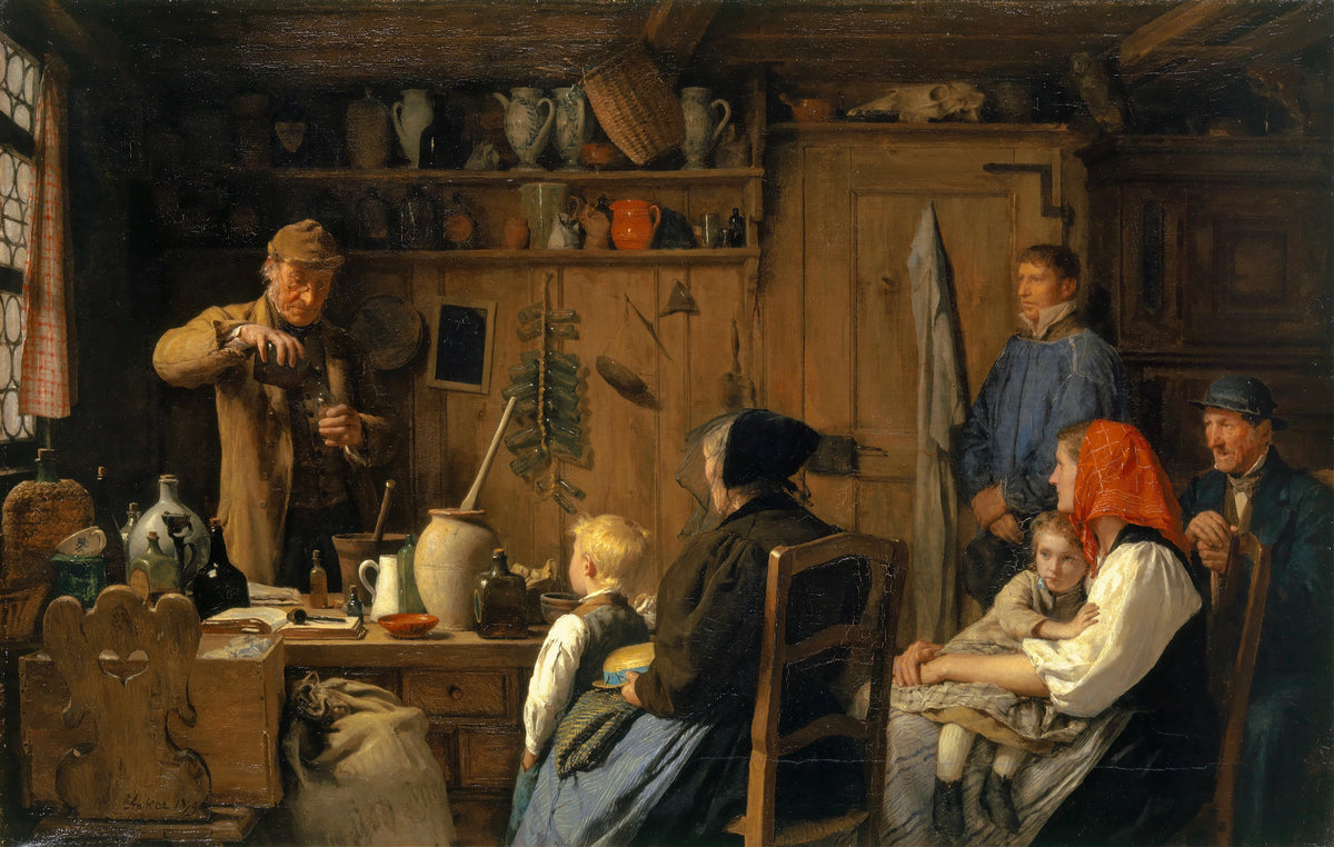 Albert Anker - The Quack (1897)