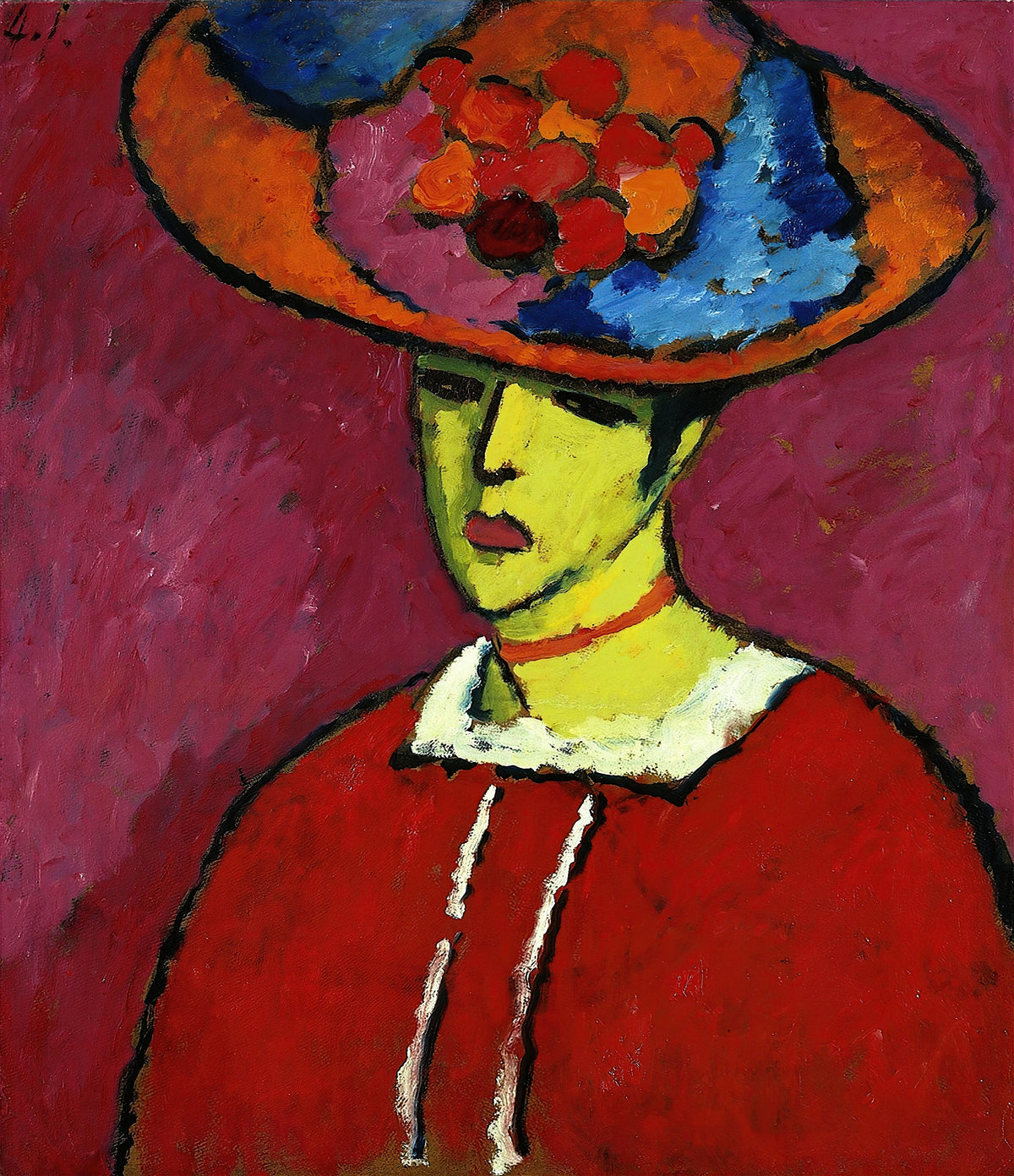 Alexej von Jawlensky - Schokko With Wide-Brimmed Hat (1910)
