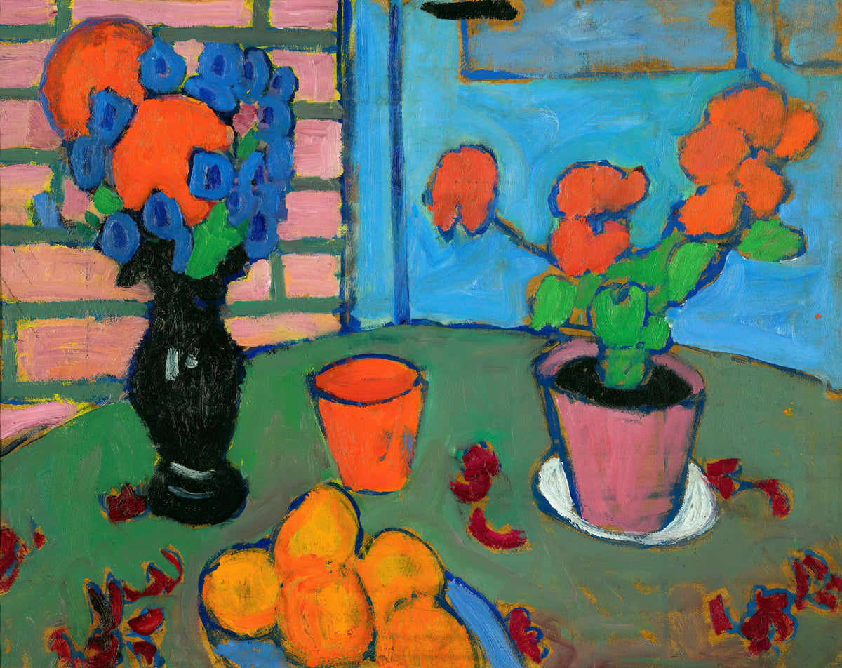 Alexej von Jawlensky - Still-Life With Flowers And Oranges (circa 1909)