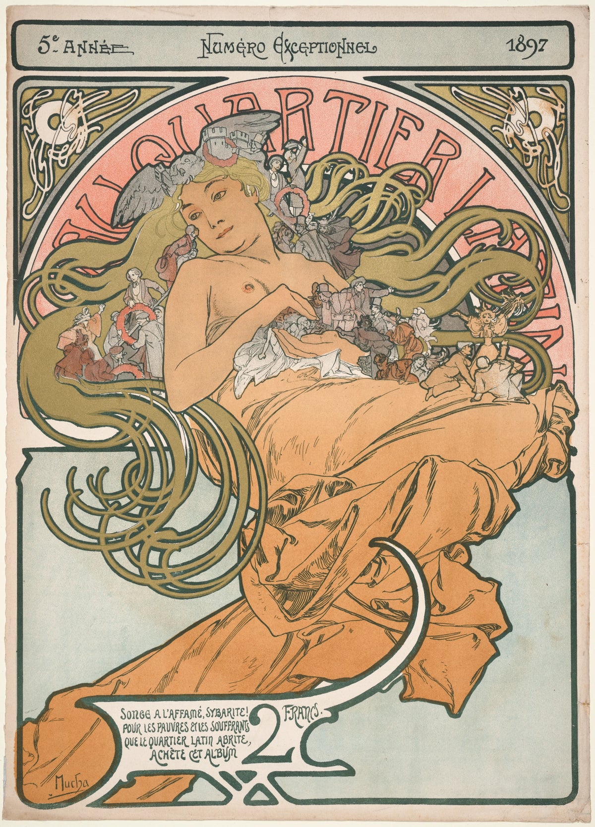 Alphonse Mucha - Au Quartier Latin (1897)