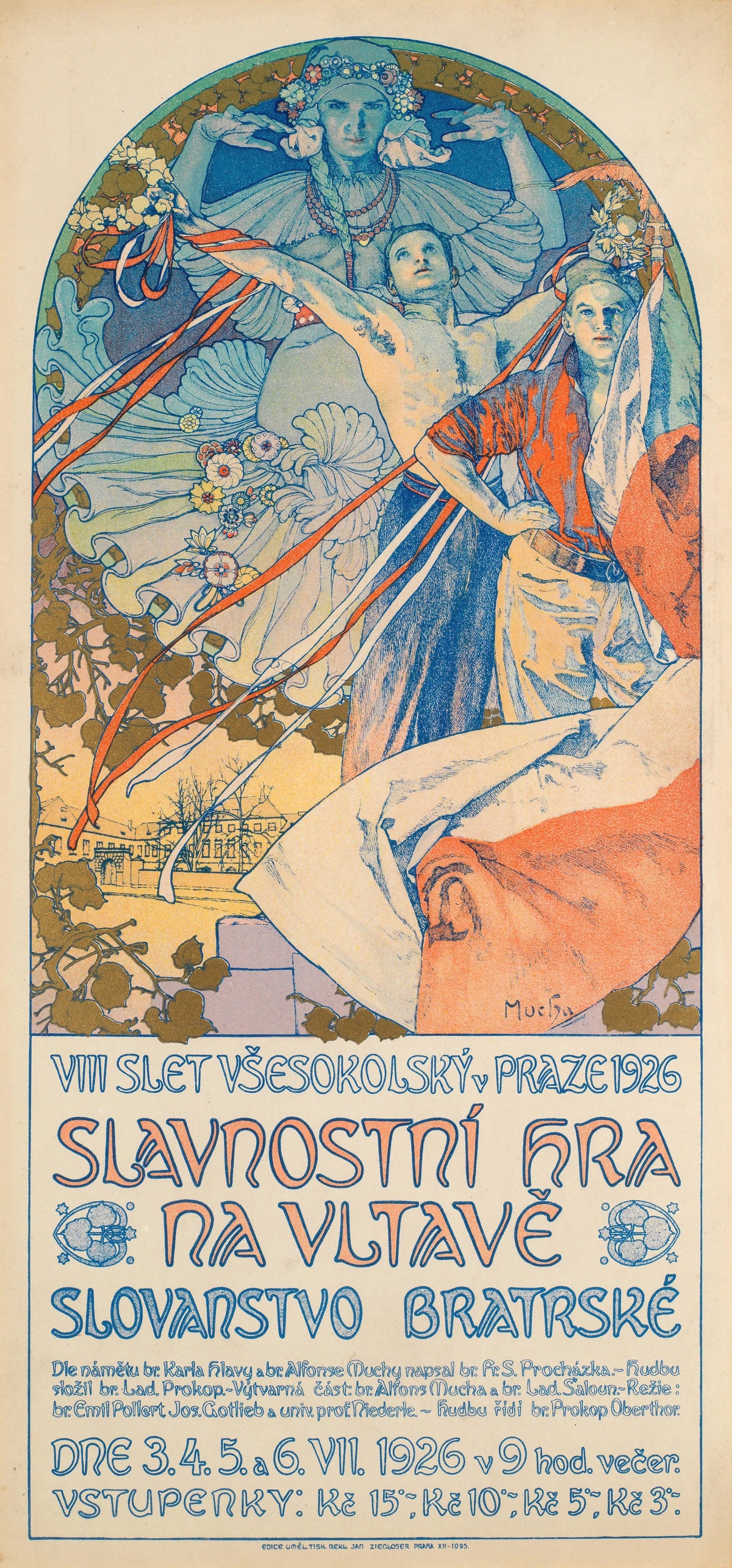 Alphonse Mucha - Poster for The Sokol Festival in Prague (1926)
