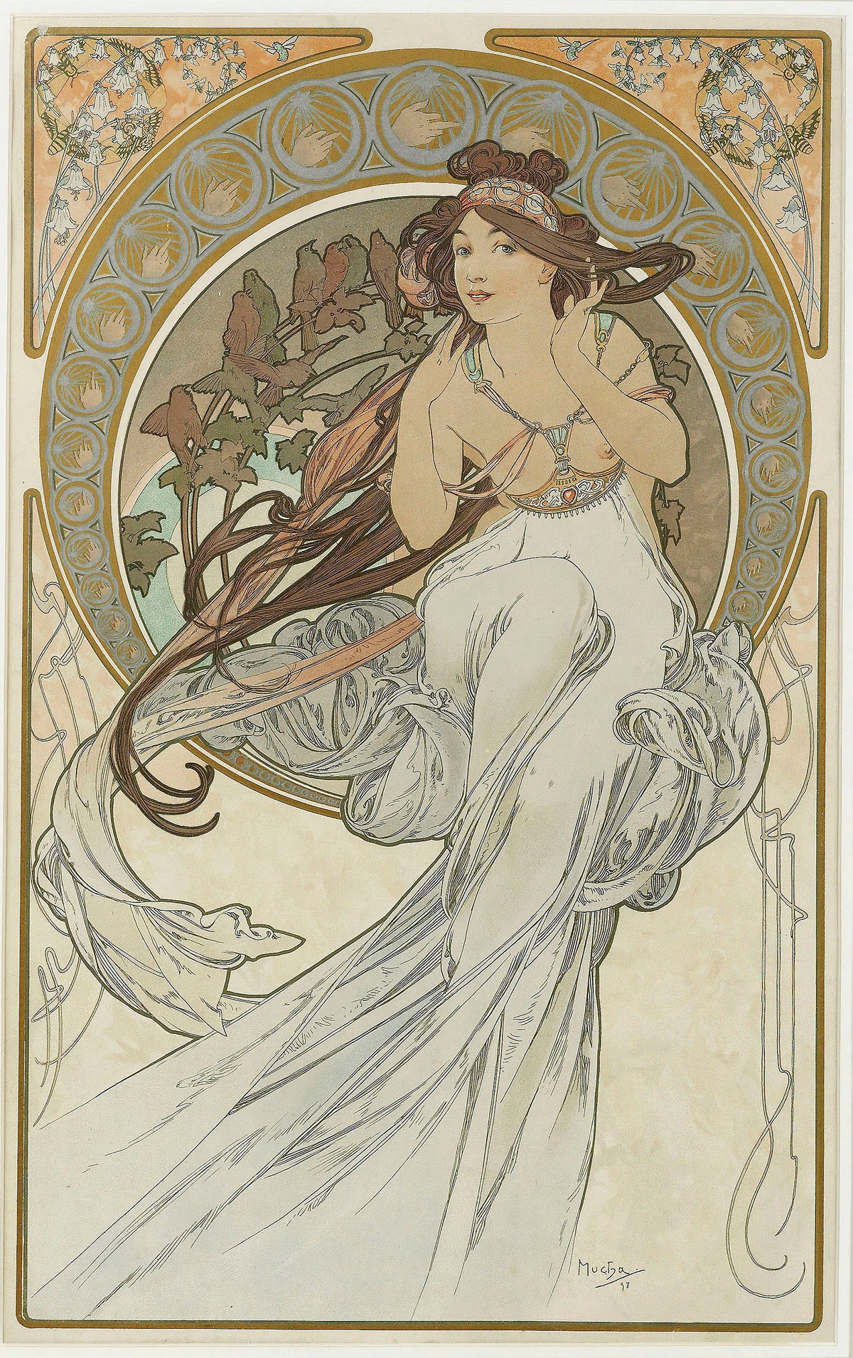 Alphonse Mucha - The Arts 1 (1898)