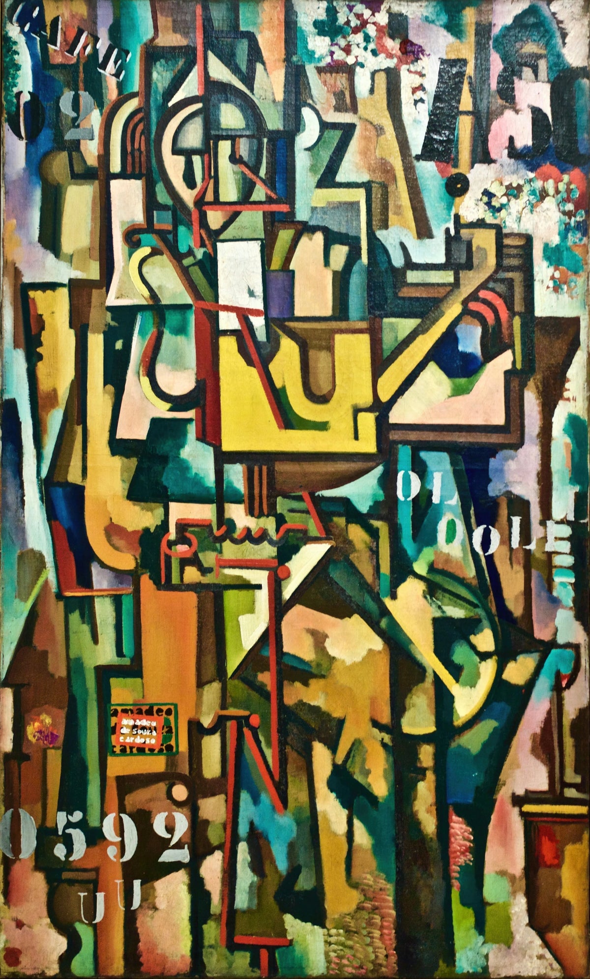 Amadeo de Souza-Cardoso - Metallic Vibrations (Mechanical Geometric Splendor) (circa 1915-1916)