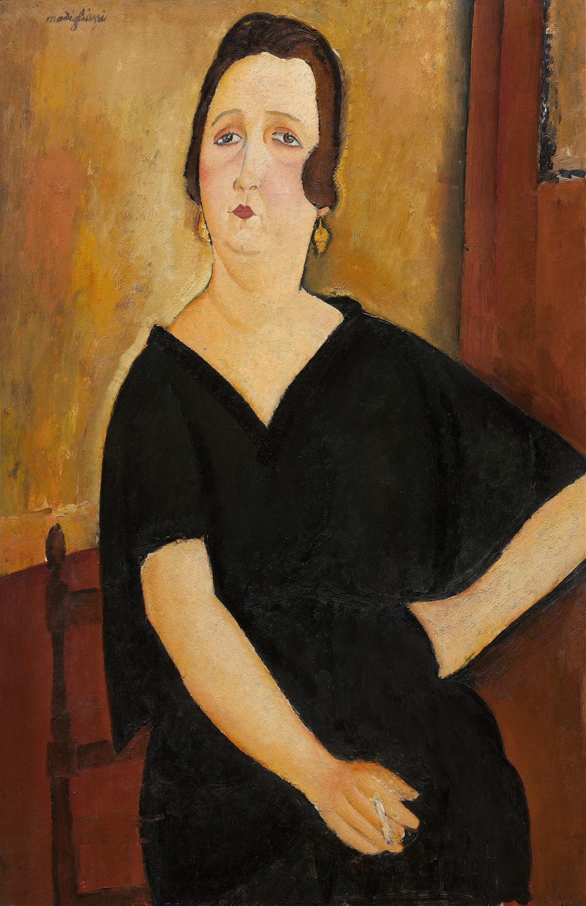 Amedeo Modigliani - Madame Amédée (Woman with Cigarette) (1918)