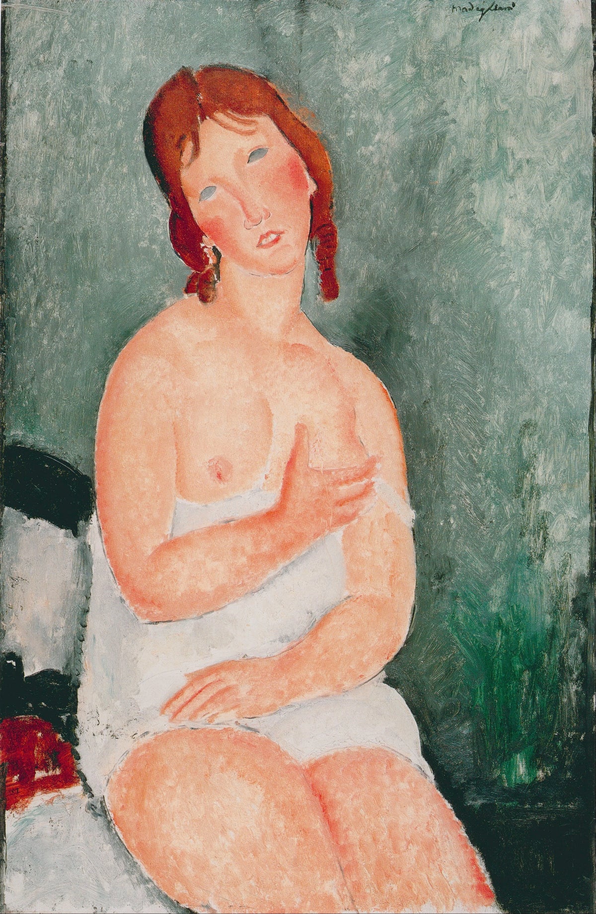 Amedeo Modigliani - Young Woman In A Shirt, 1918