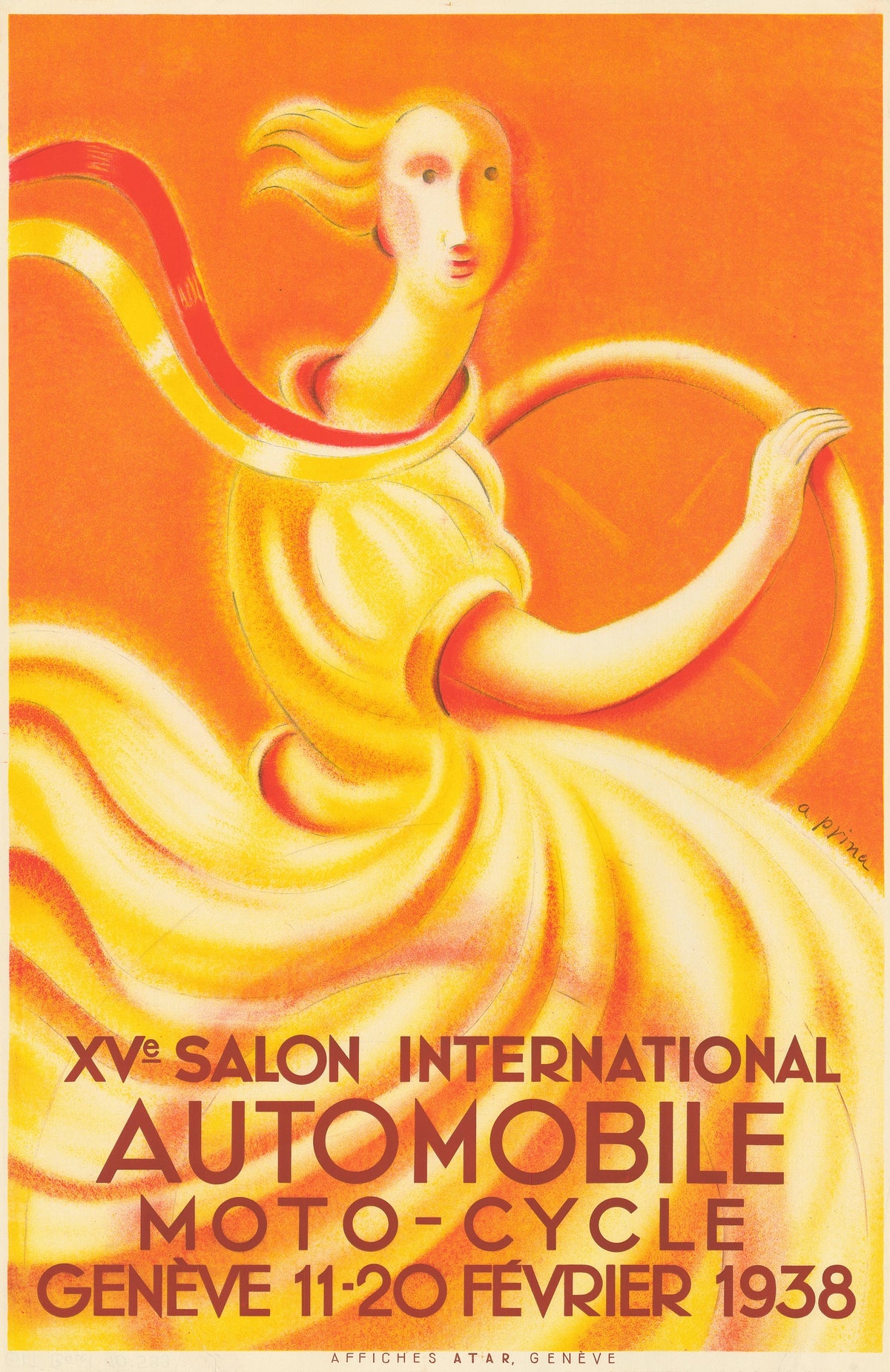 André Julien Prina - XVe Salon International Automobile - Moto-Cycle - Genève (1938)