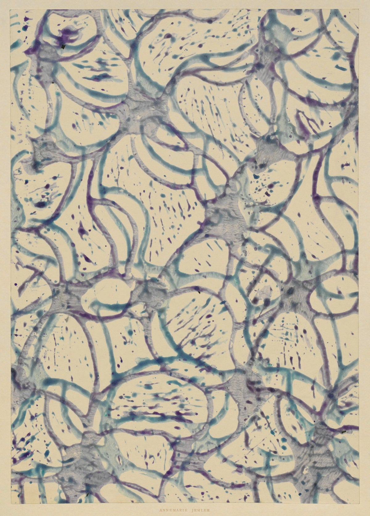 Annemarie Irmler - Schablonendruckpapier (mit Sprenkeln) (1915 - 1921)
