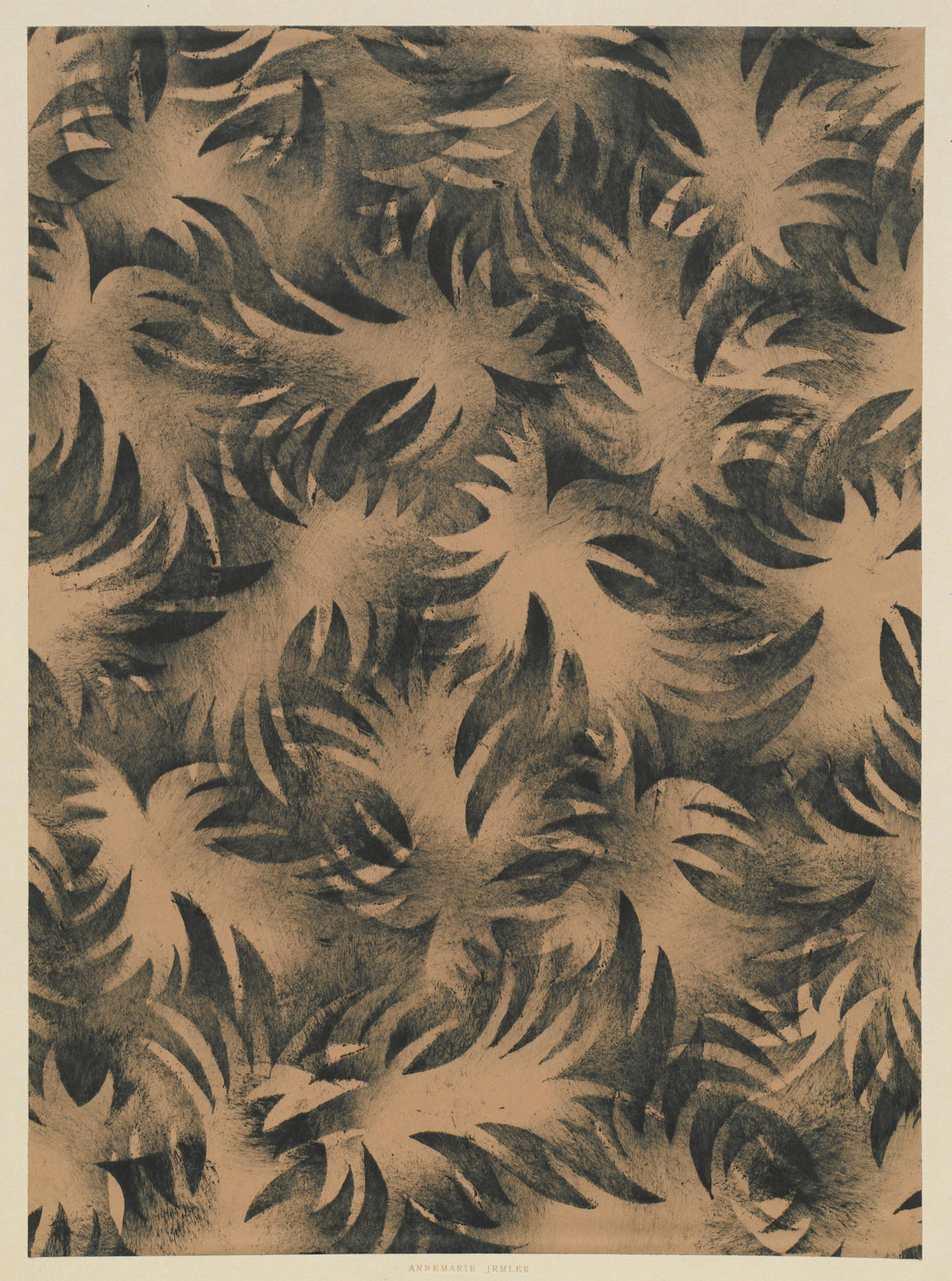 Annemarie Irmler - Schabloniertes Papier (Schablonenwischpapier) (1915 - 1927)