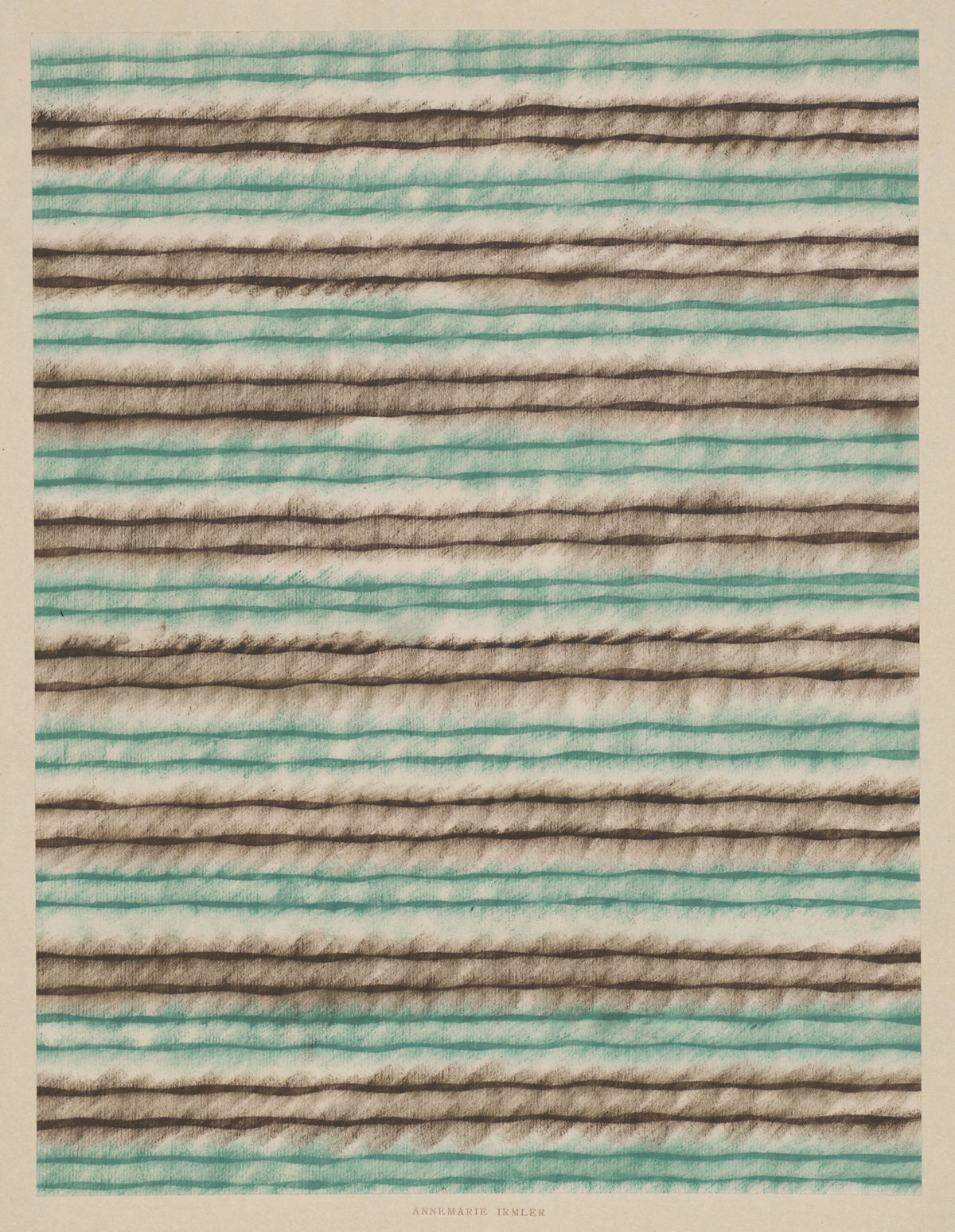 Annemarie Irmler - Schabloniertes Papier (Schablonenwischpapier) (1915 - 1927)