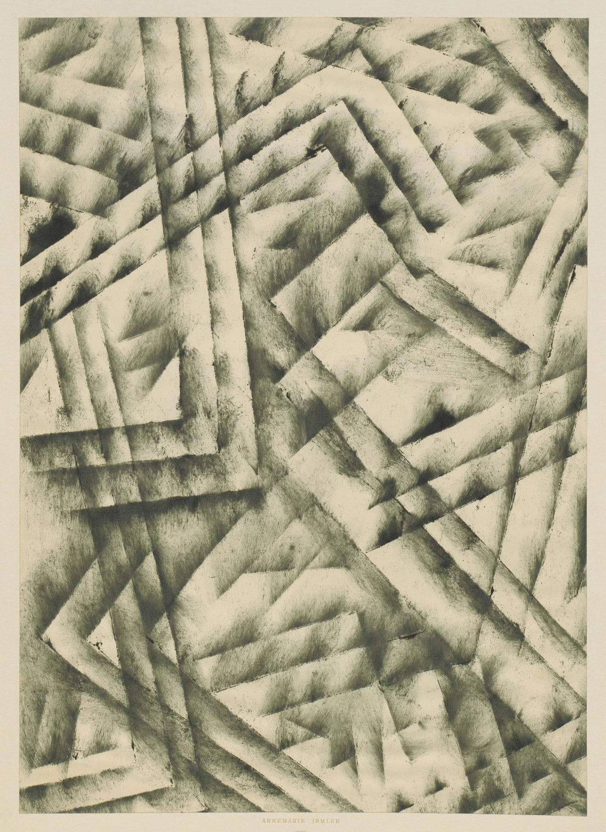 Annemarie Irmler - Schabloniertes Papier (Schablonenwischpapier) (1915 - 1927)