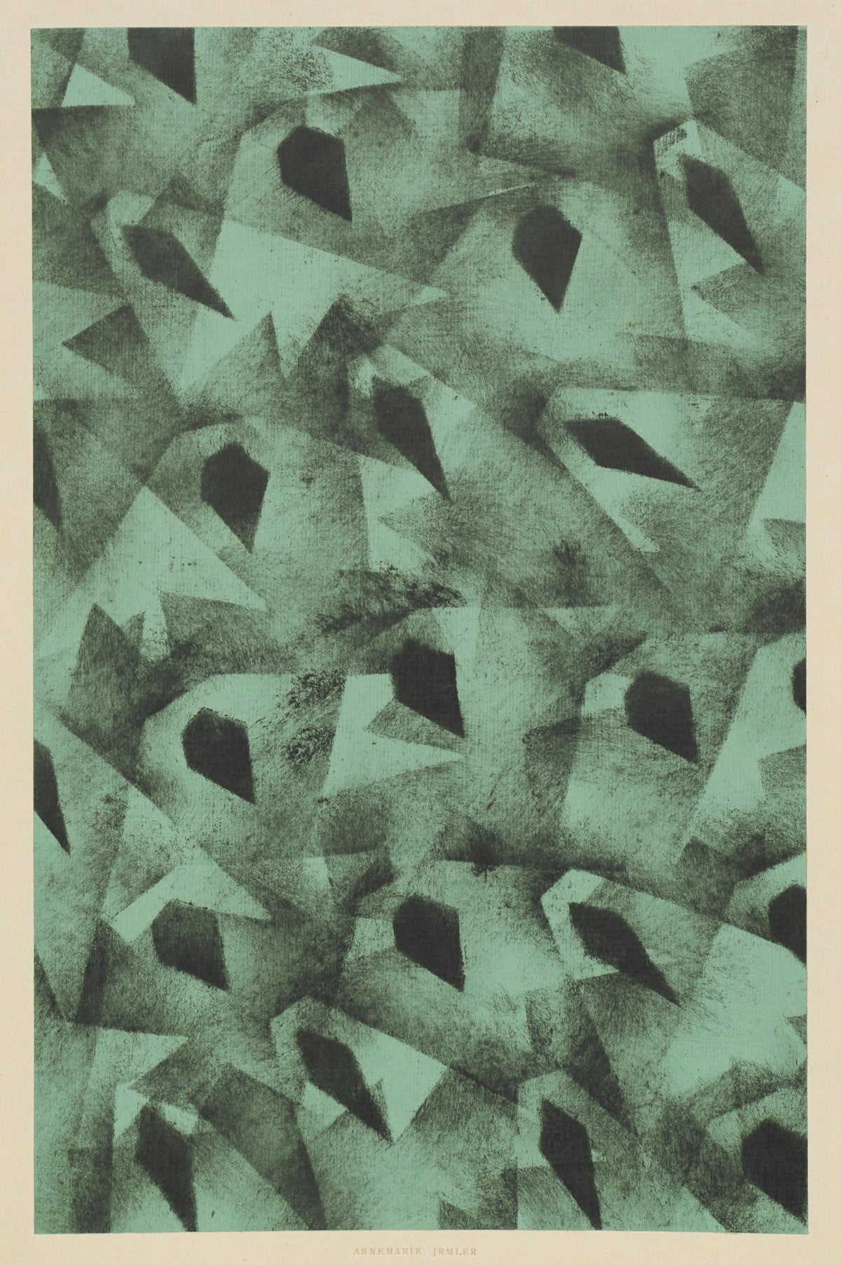 Annemarie Irmler - Schabloniertes Papier (Schablonenwischpapier) (1915 - 1927)
