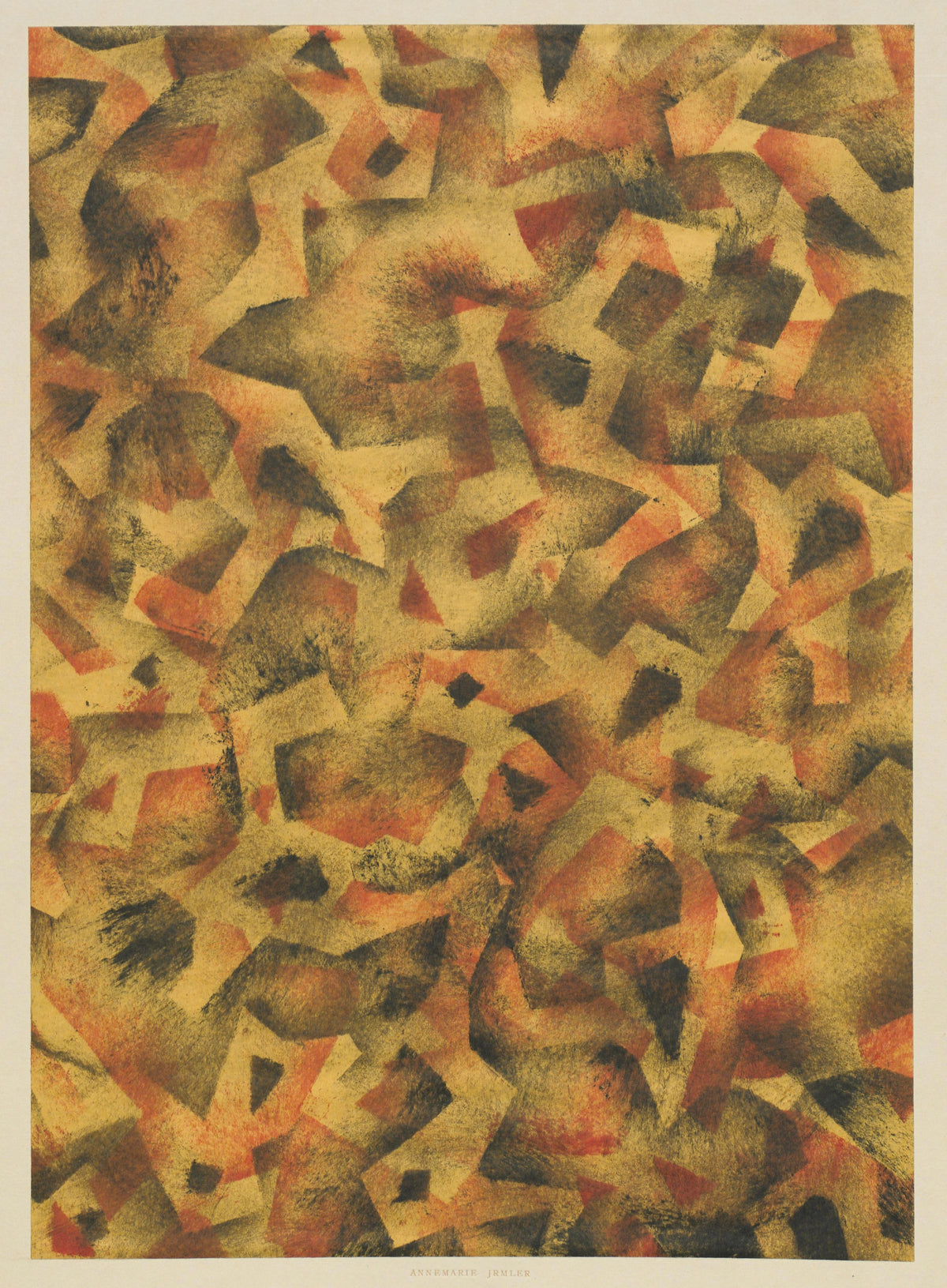 Annemarie Irmler - Schabloniertes Papier (Schablonenwischpapier) (1915 - 1927)