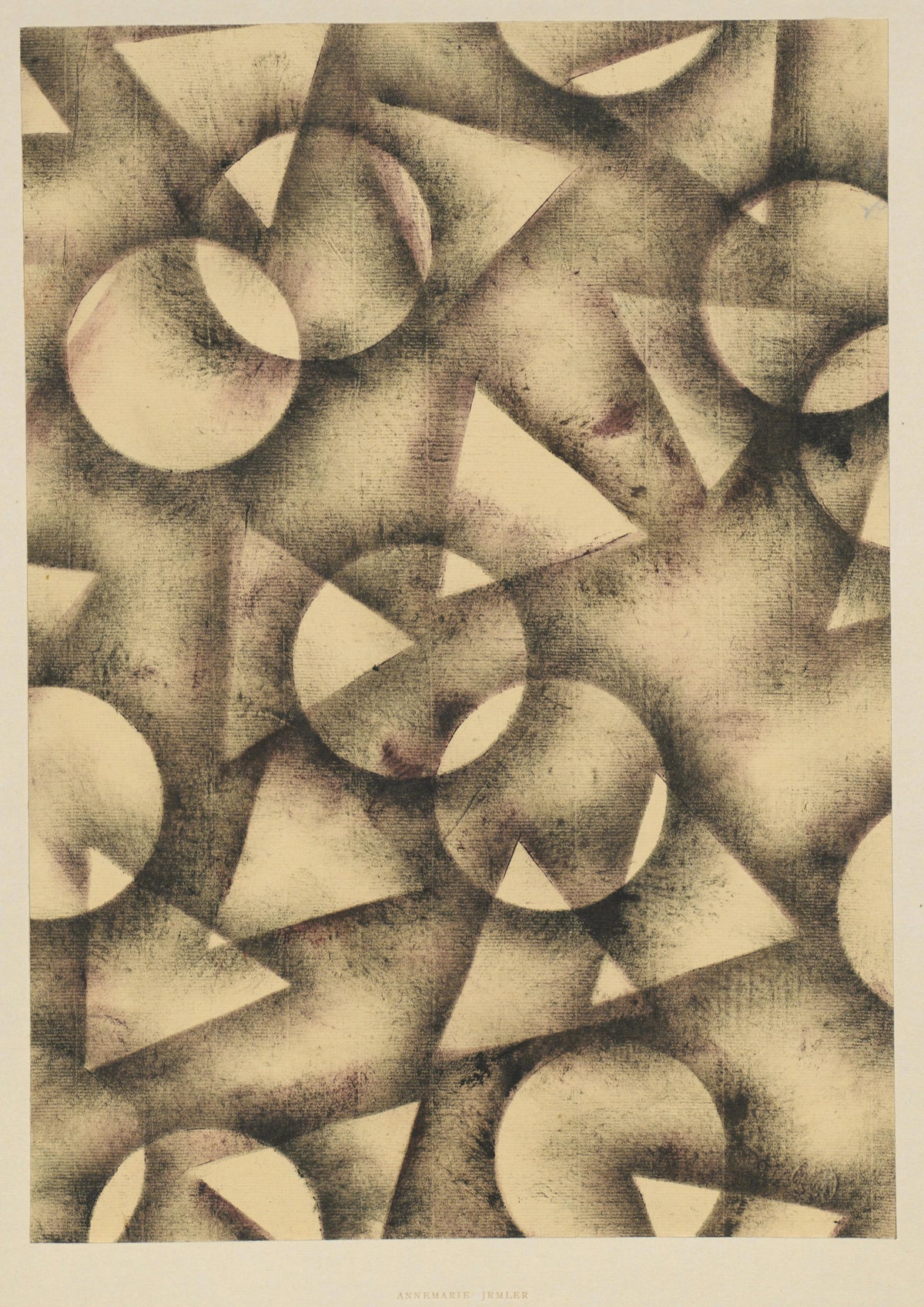 Annemarie Irmler - Schabloniertes Papier (Schablonenwischpapier) (1915 - 1927)