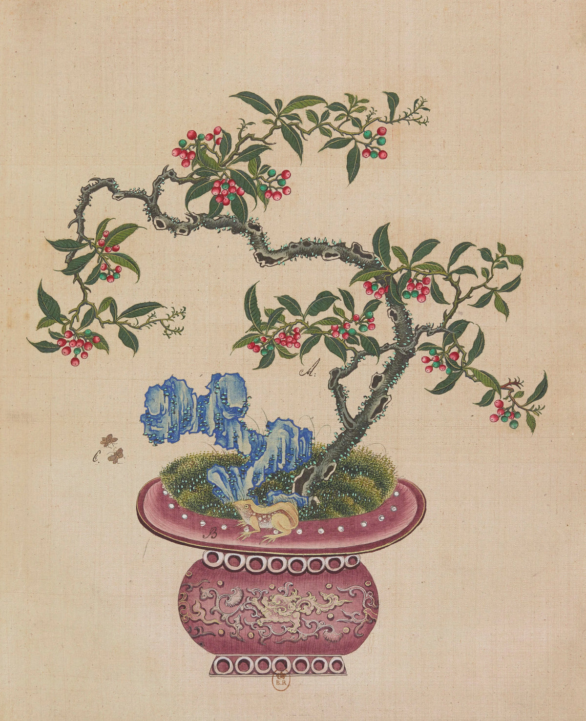 Anonim - Flowers, birds and insects Pl.29 (18th century)