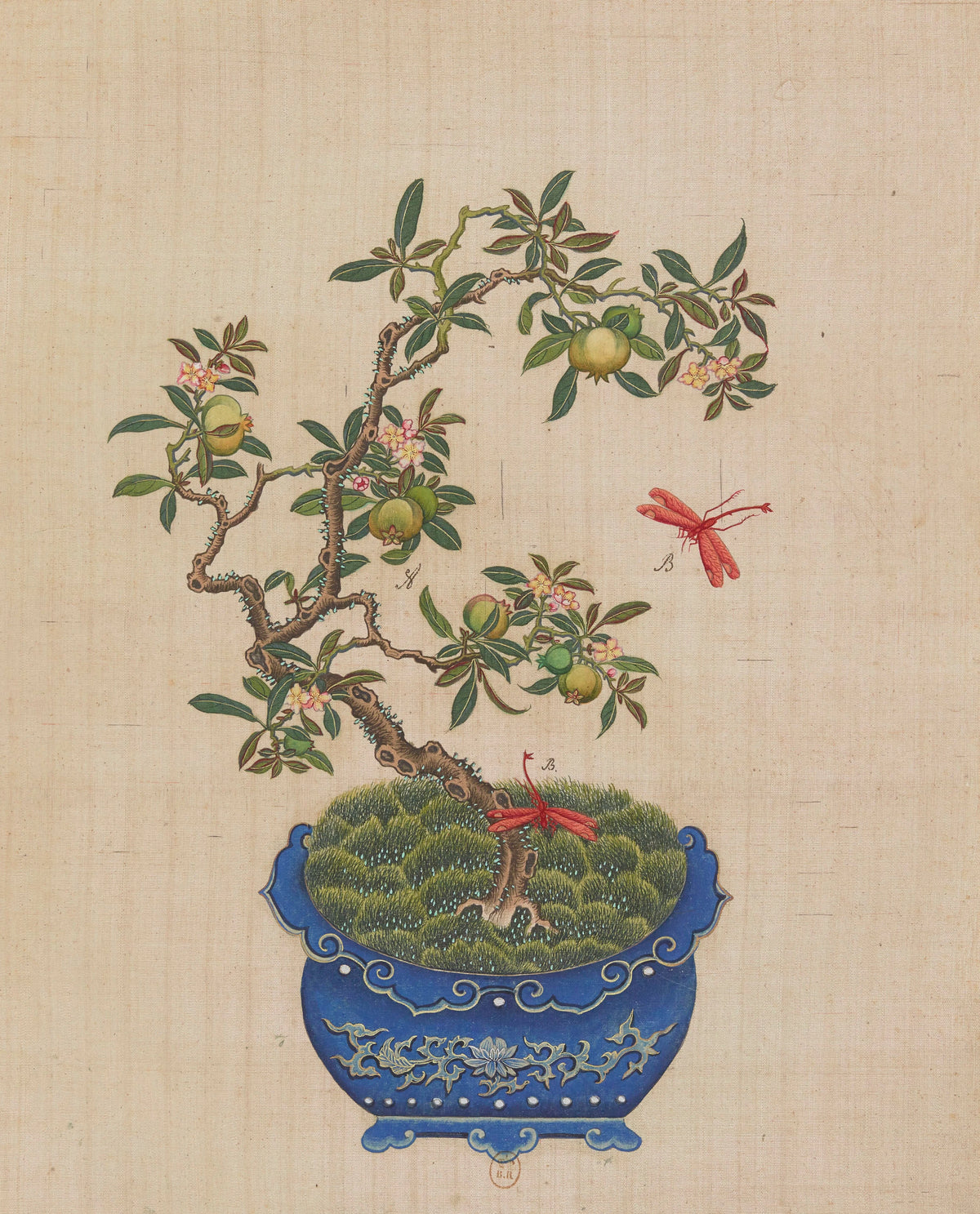 Anonim - Flowers, birds and insects Pl.33 (18th century)